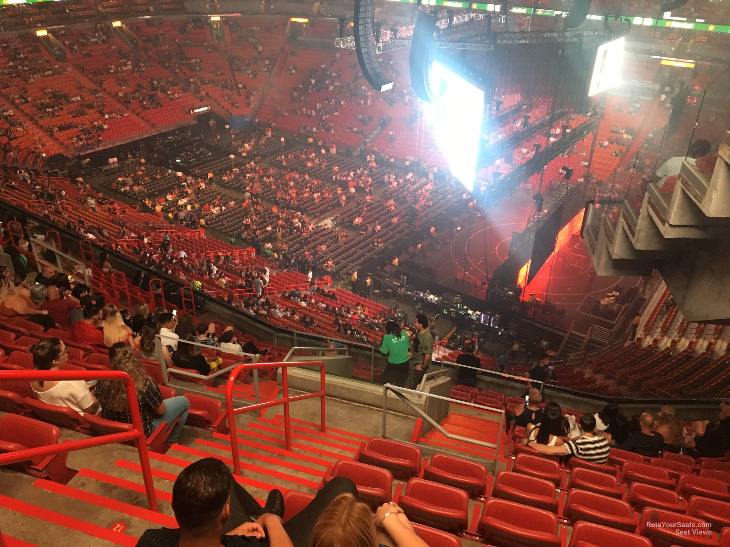 section 305, row 14 seat view  for concert - kaseya center