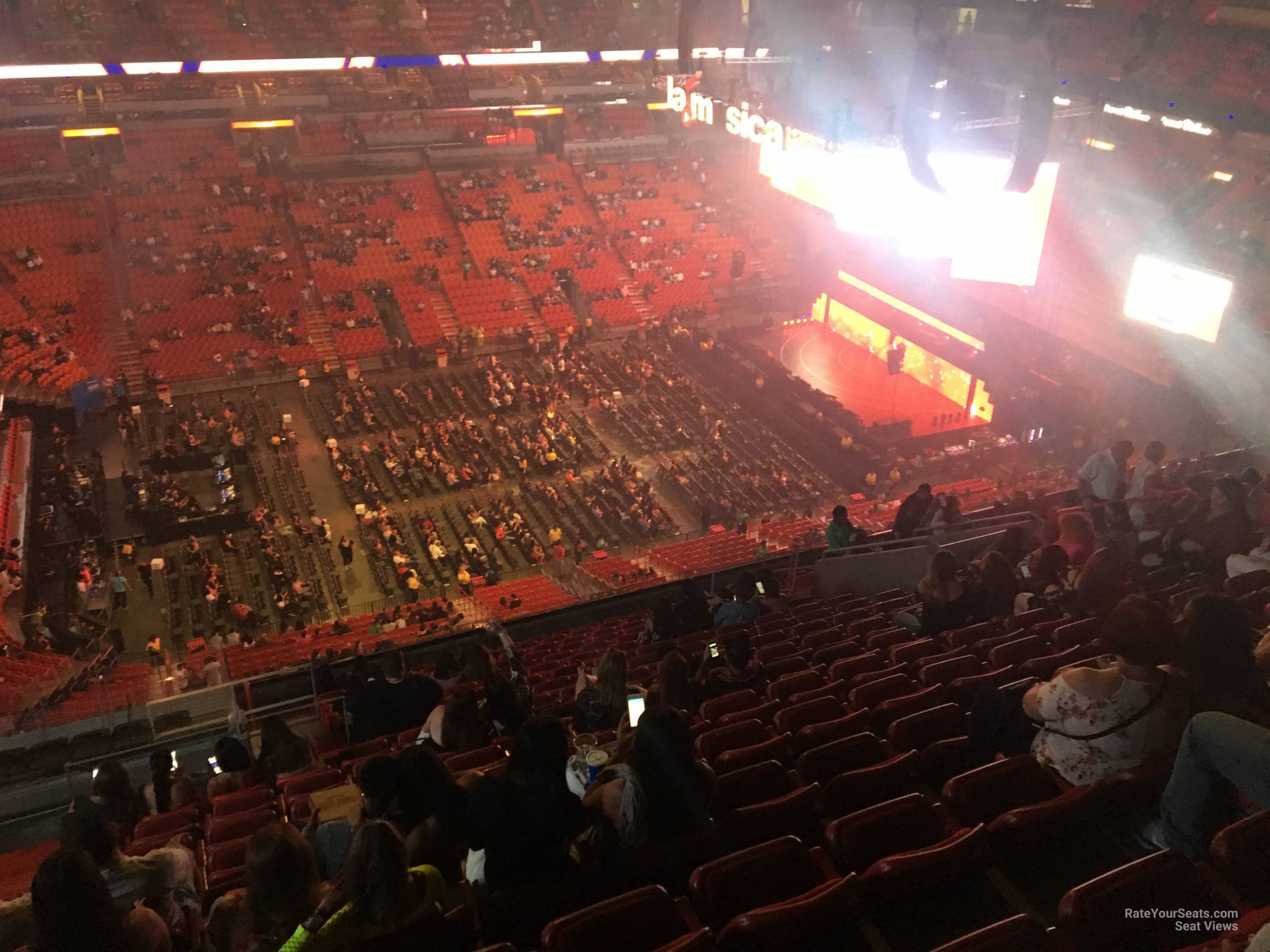 section 309, row 18 seat view  for concert - kaseya center