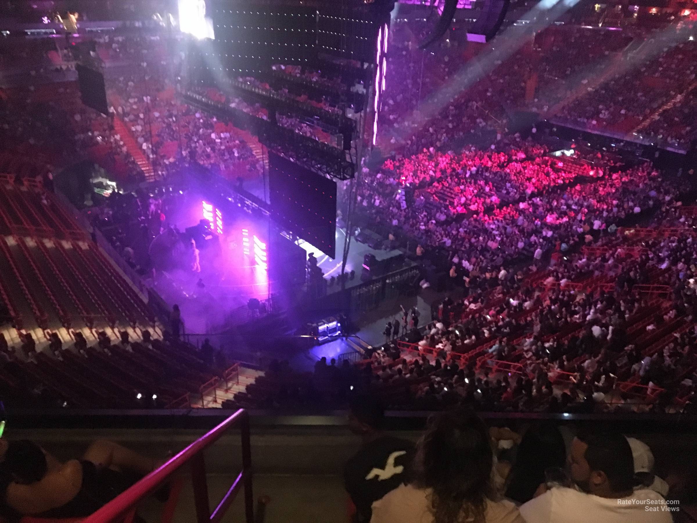 section 329, row 3 seat view  for concert - kaseya center