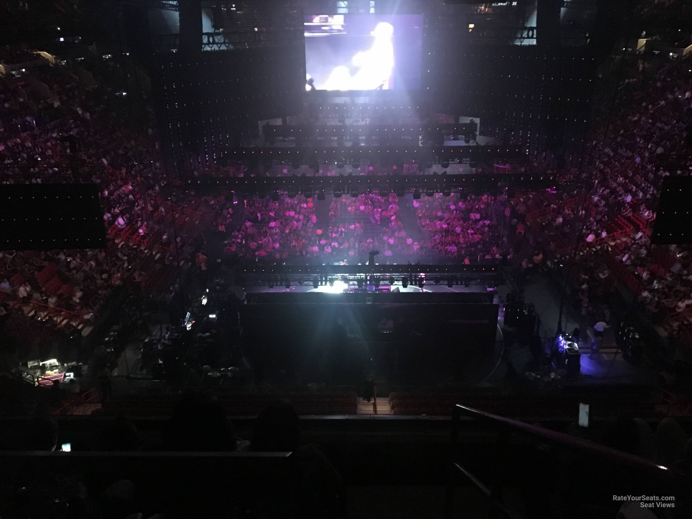 section 332, row 3 seat view  for concert - kaseya center