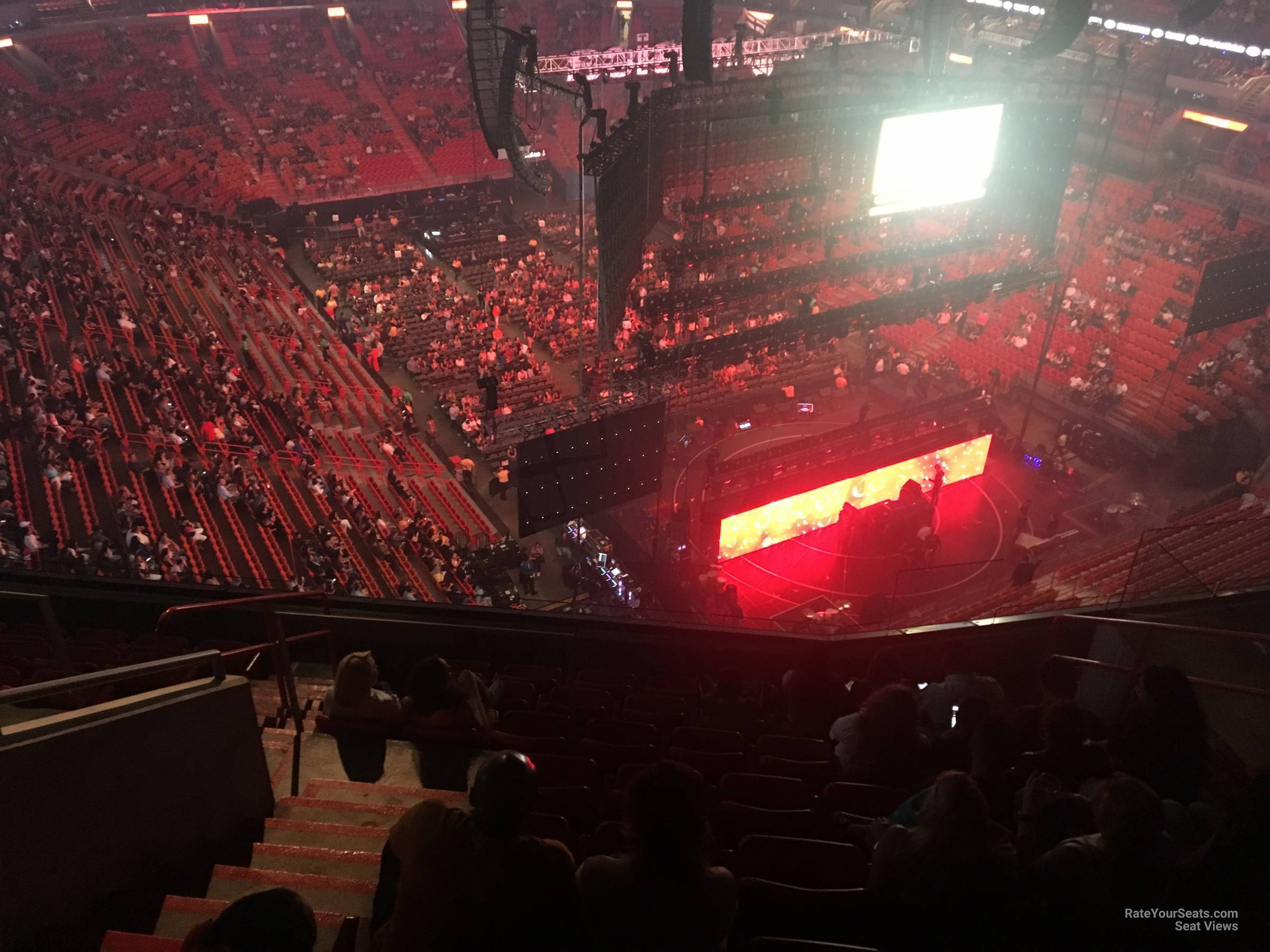 section 408, row 10 seat view  for concert - kaseya center