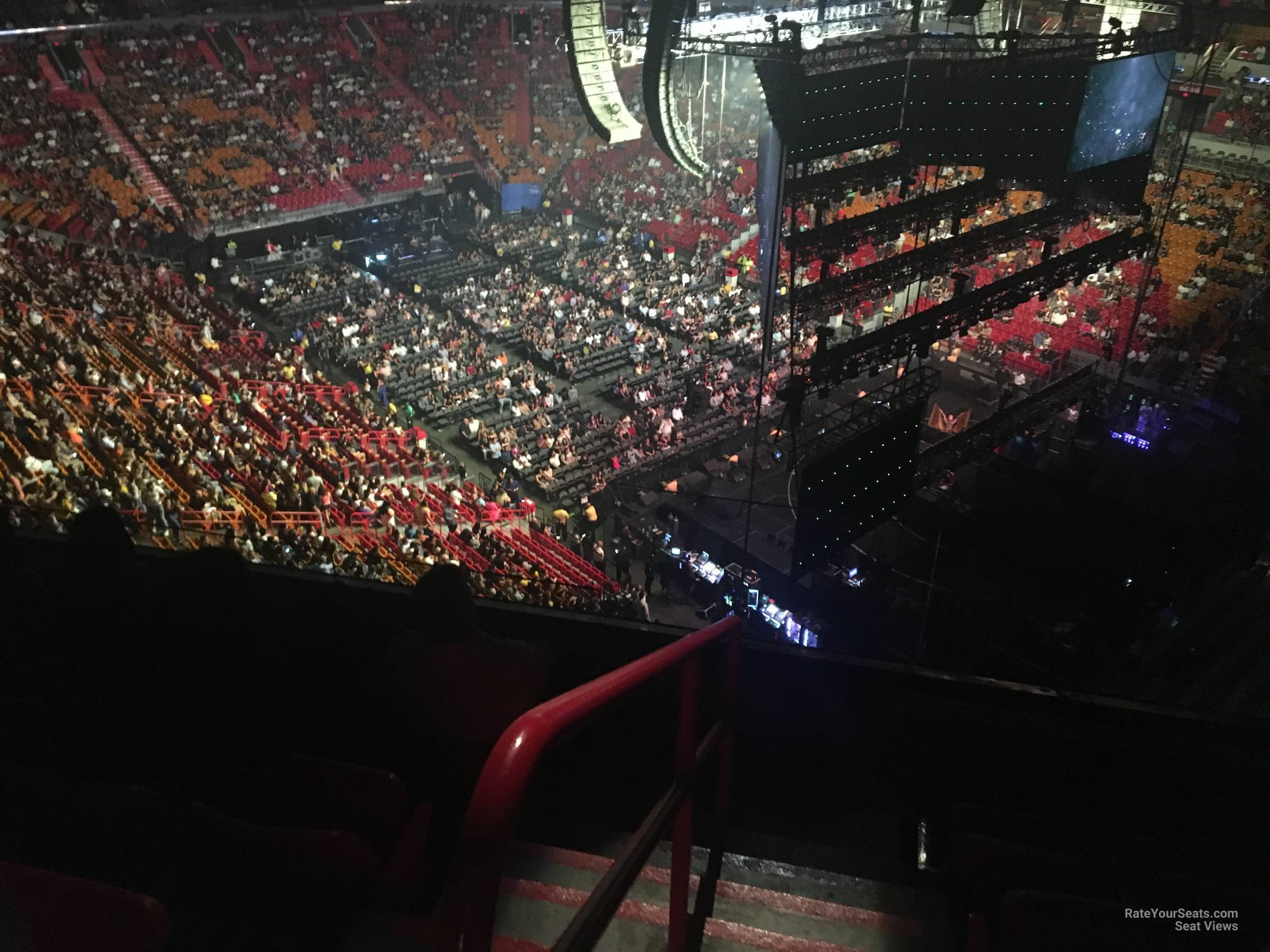 section 410, row 4 seat view  for concert - kaseya center