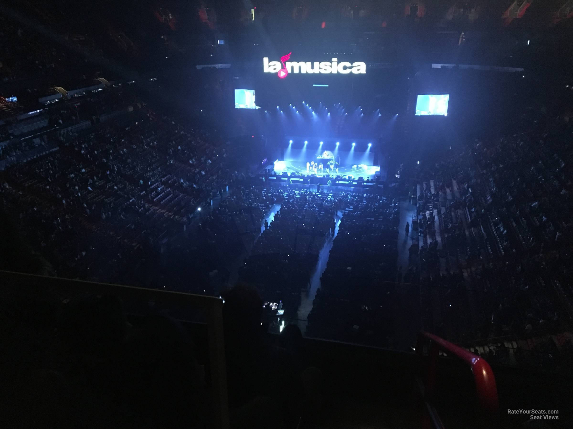 section 414, row 4 seat view  for concert - kaseya center