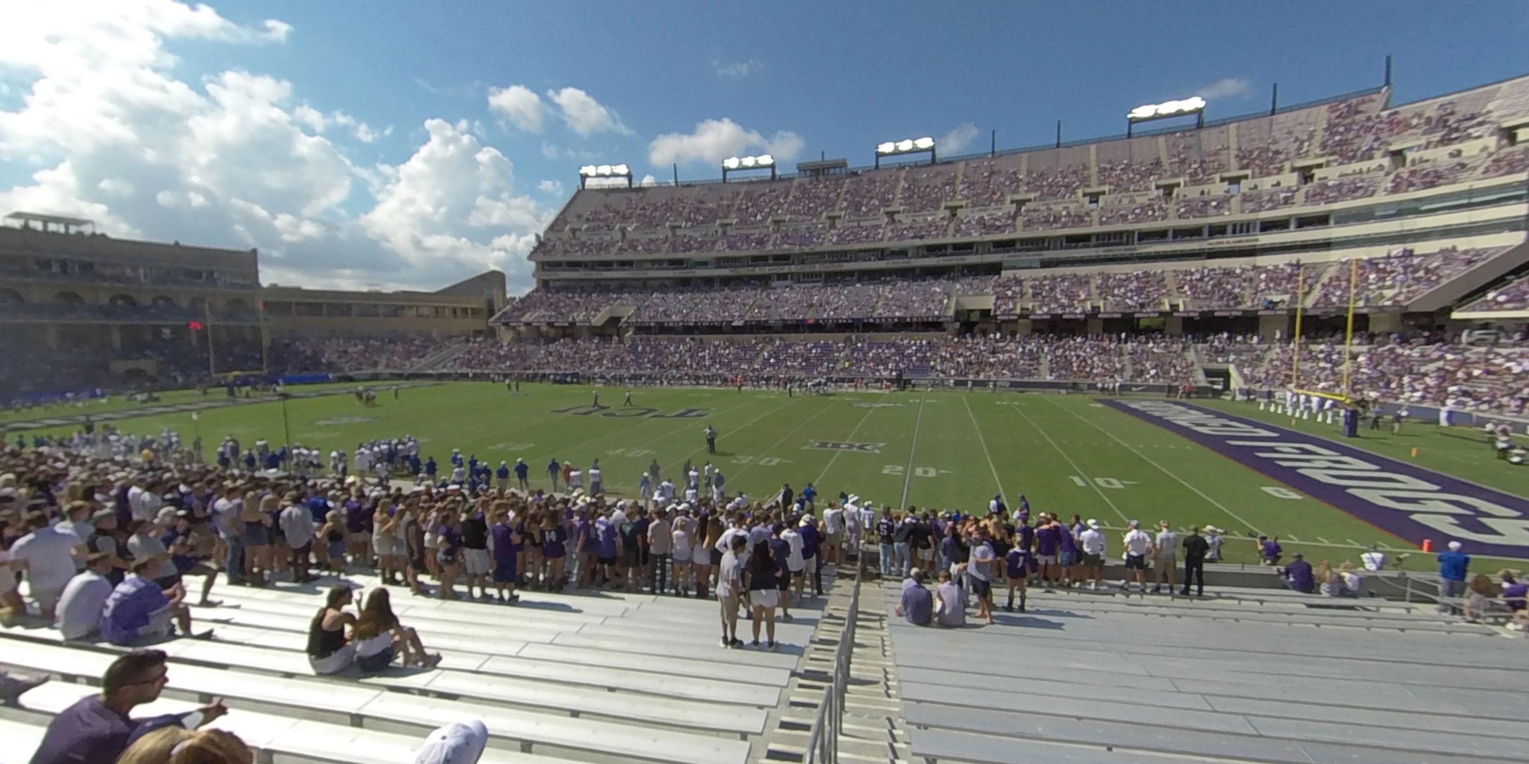 section 122 panoramic seat view  - amon carter stadium