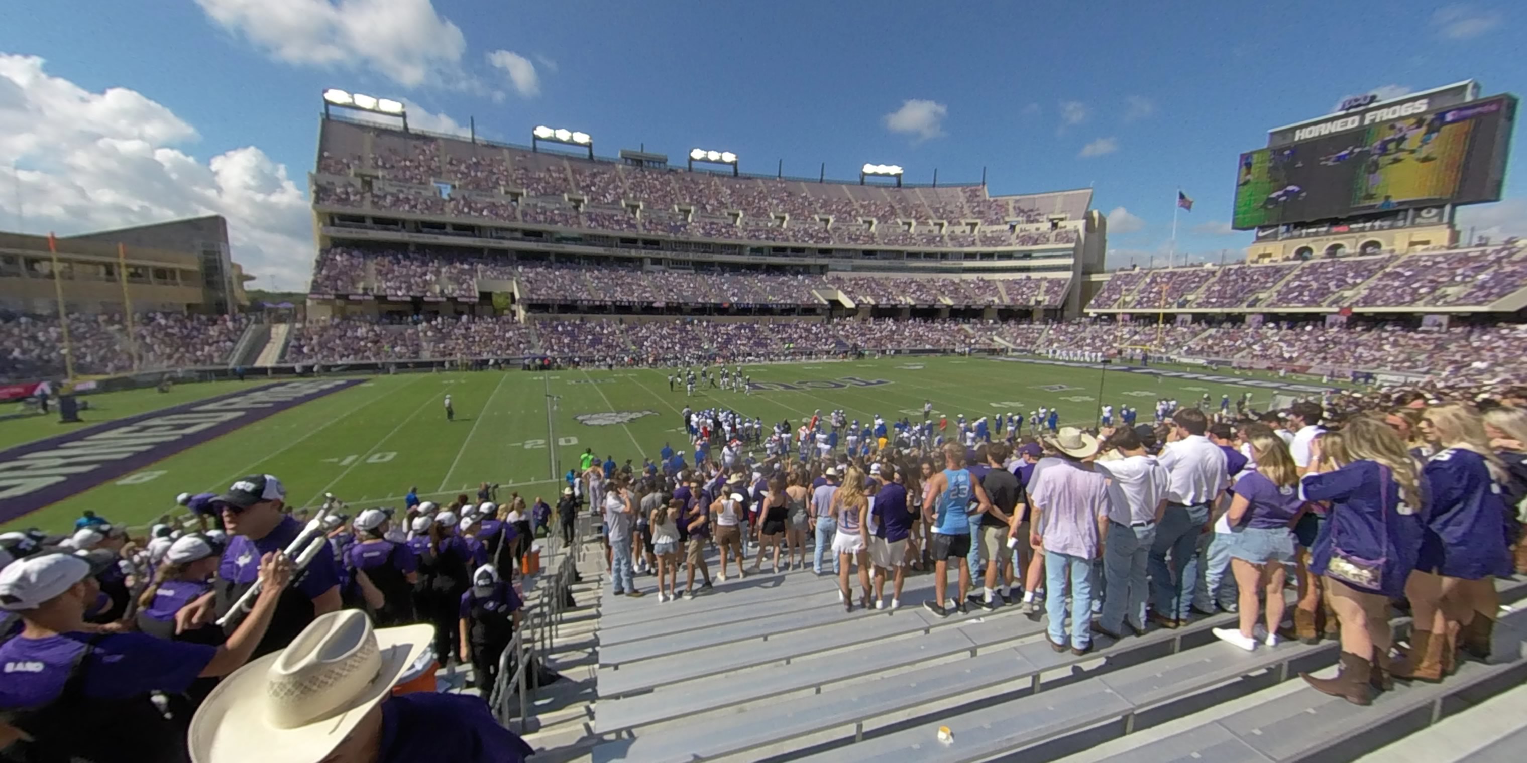 section 126 panoramic seat view  - amon carter stadium