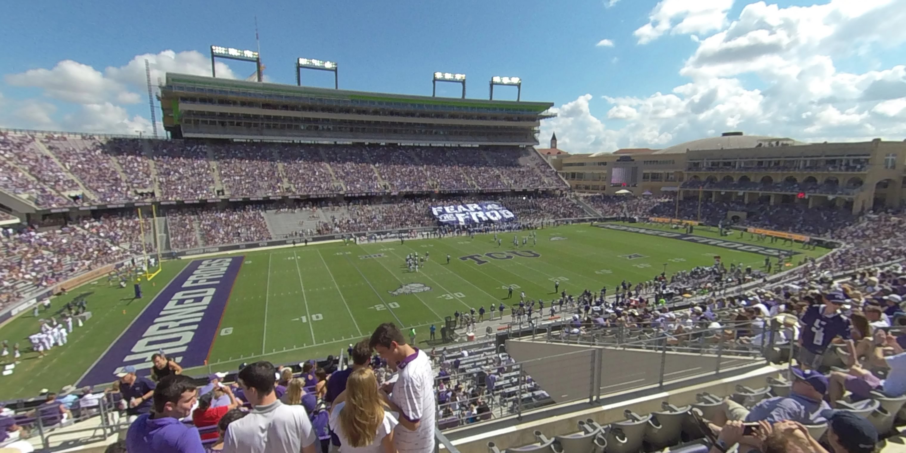 section 210 panoramic seat view  - amon carter stadium
