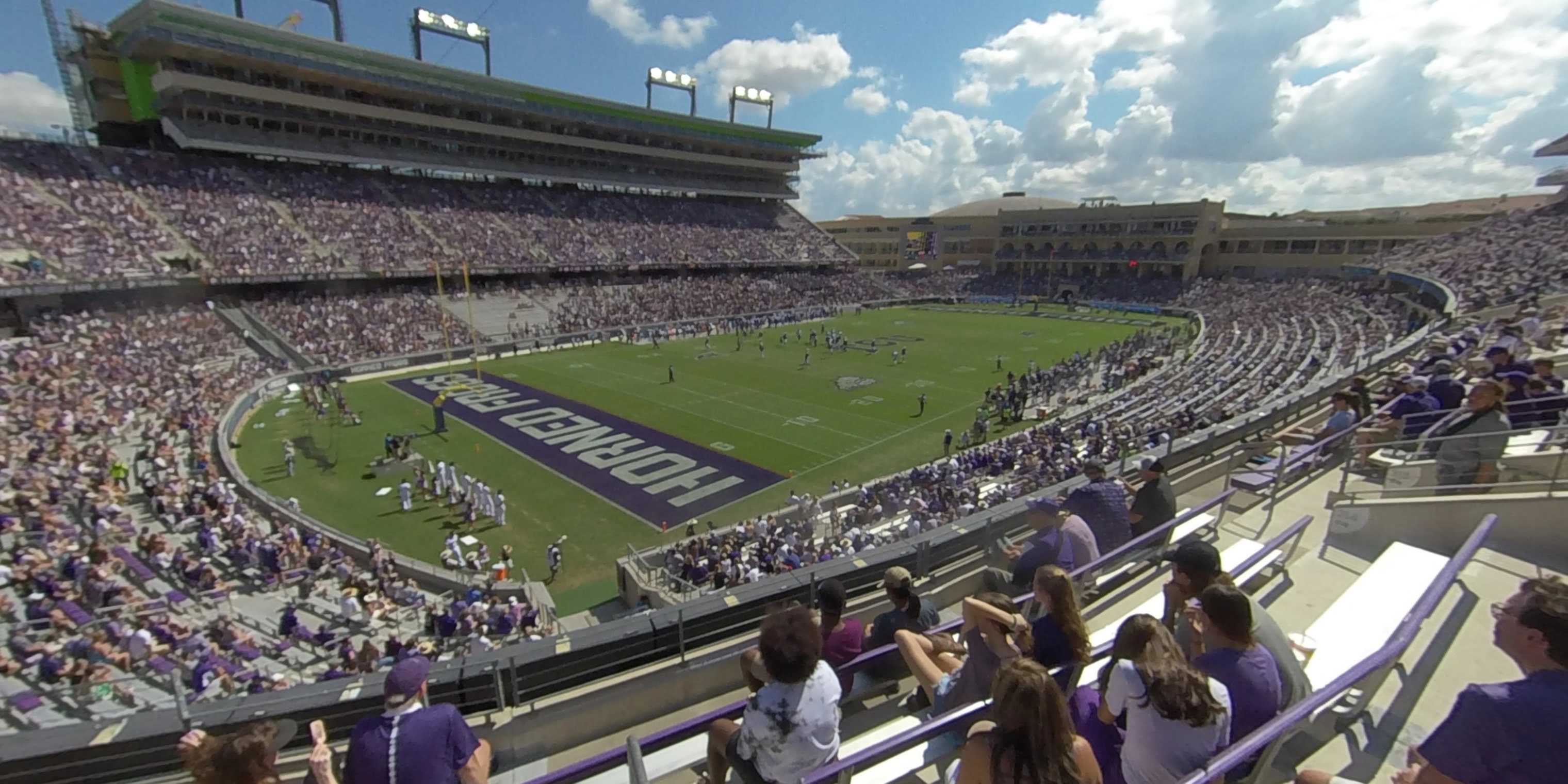 section 214 panoramic seat view  - amon carter stadium