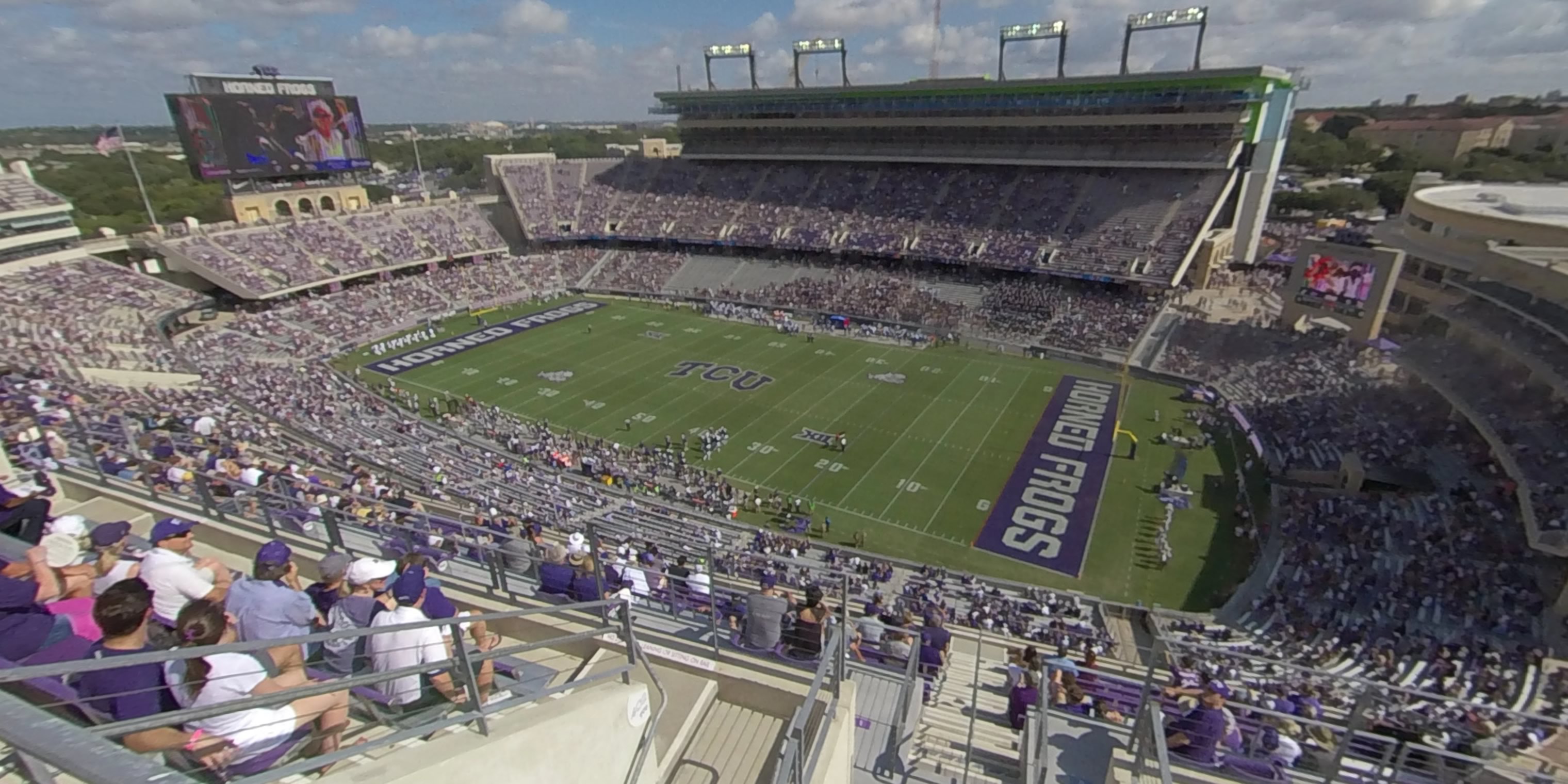 section 401 panoramic seat view  - amon carter stadium