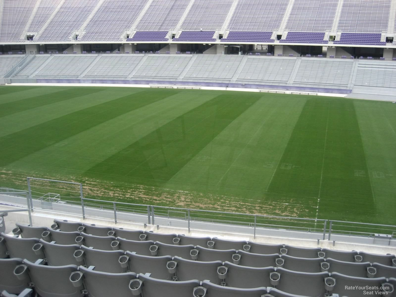 section 205, row h seat view  - amon carter stadium
