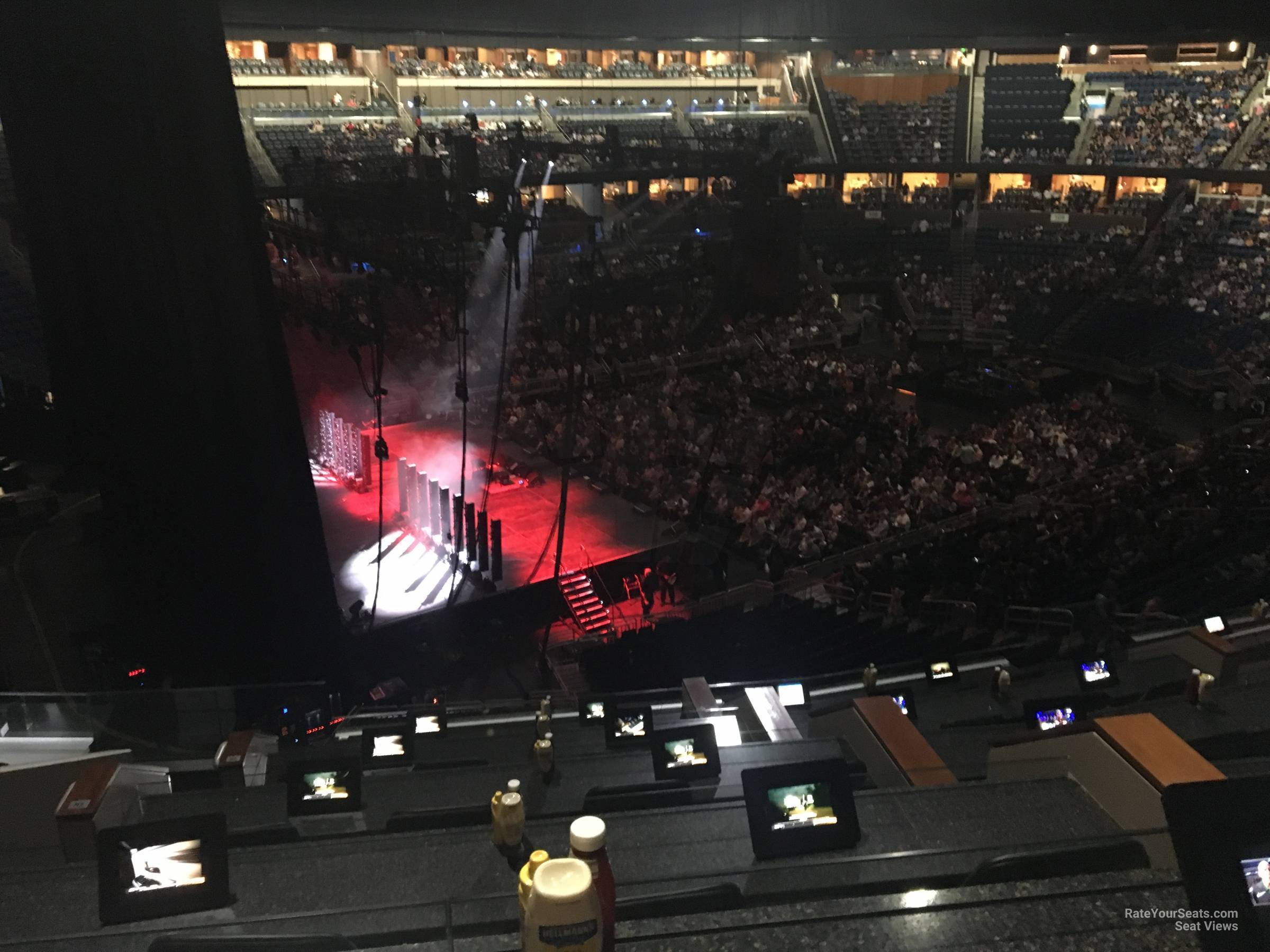 section n, row 5 seat view  for concert - kia center