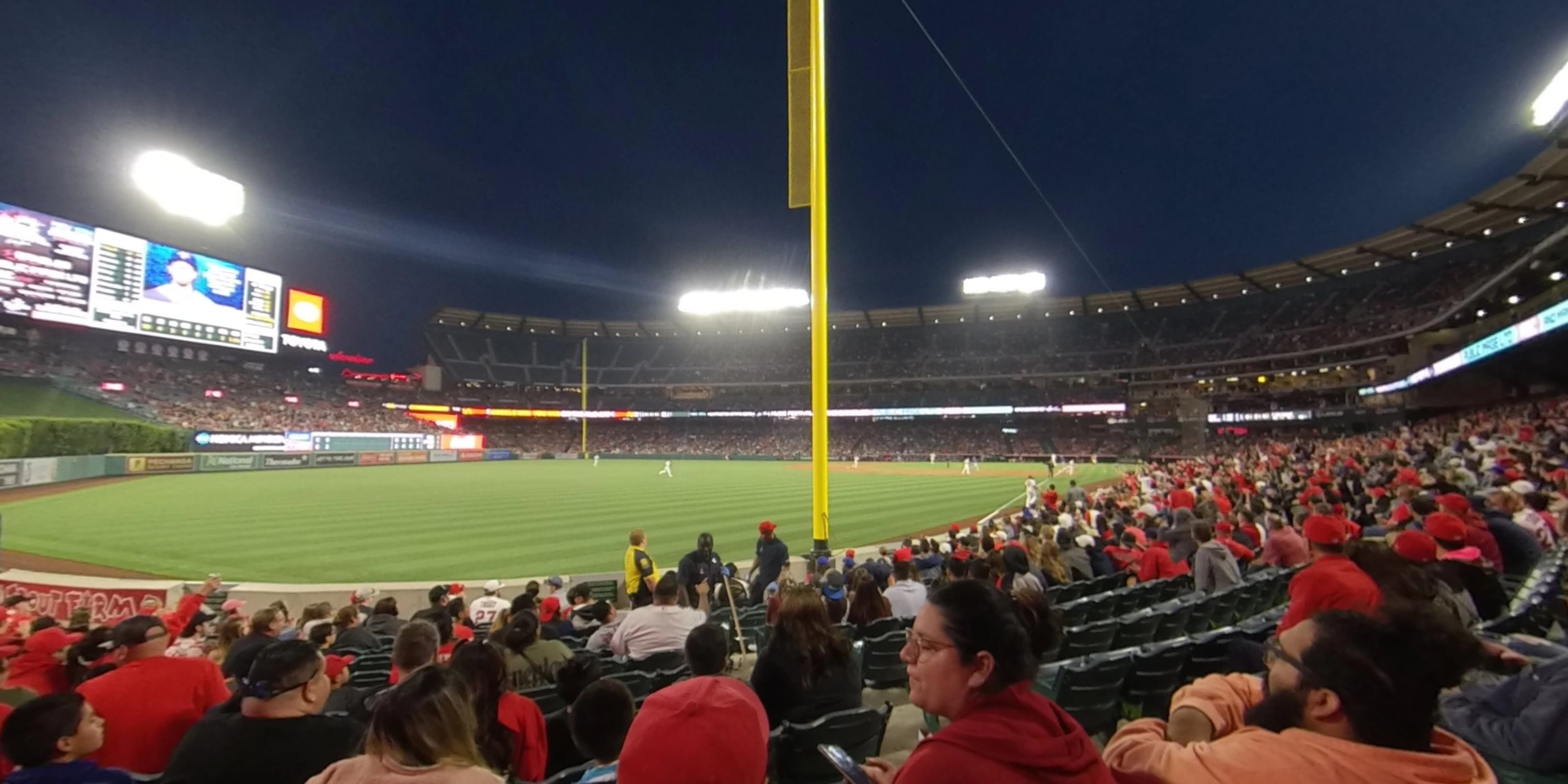 section 103 panoramic seat view  - angel stadium