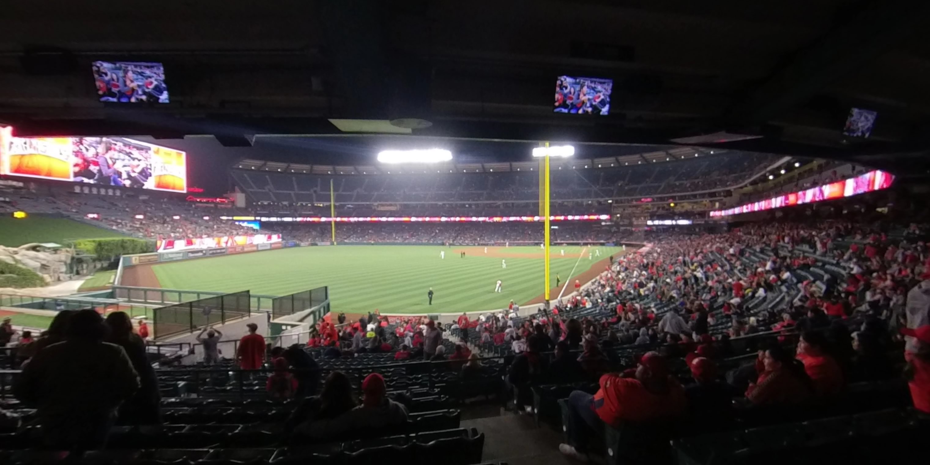 section 201 panoramic seat view  - angel stadium