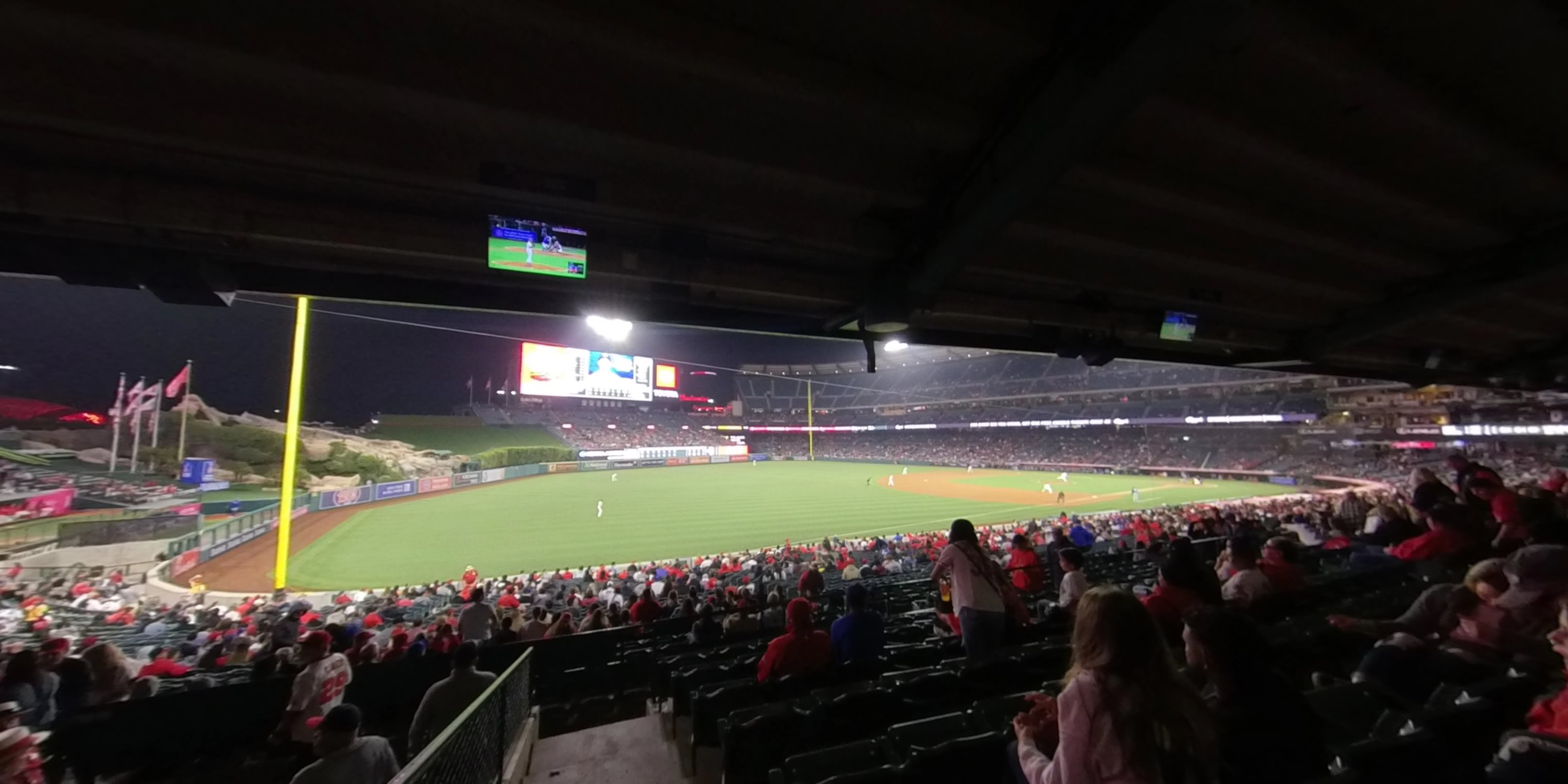 section 205 panoramic seat view  - angel stadium
