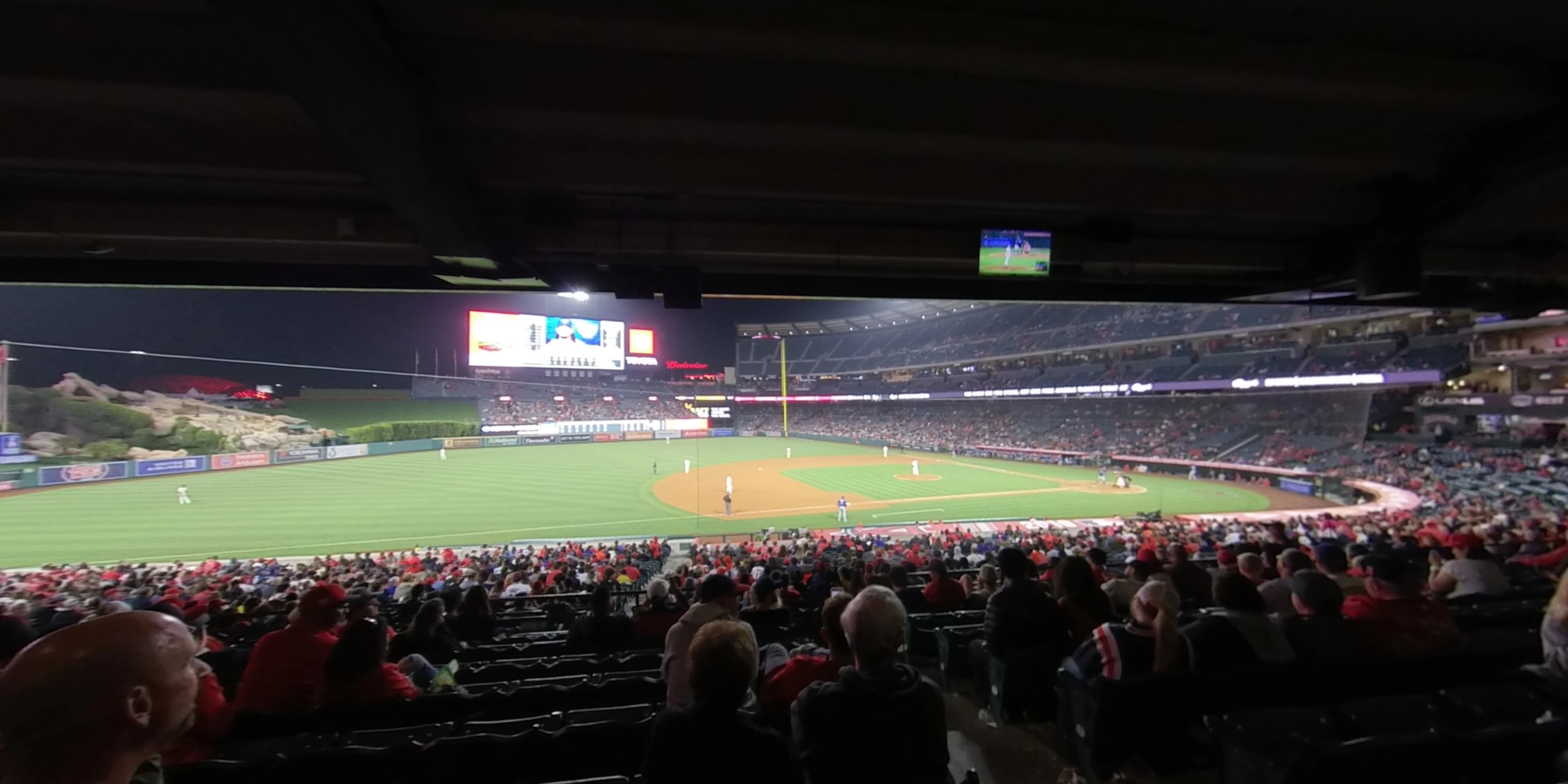 section 209 panoramic seat view  - angel stadium