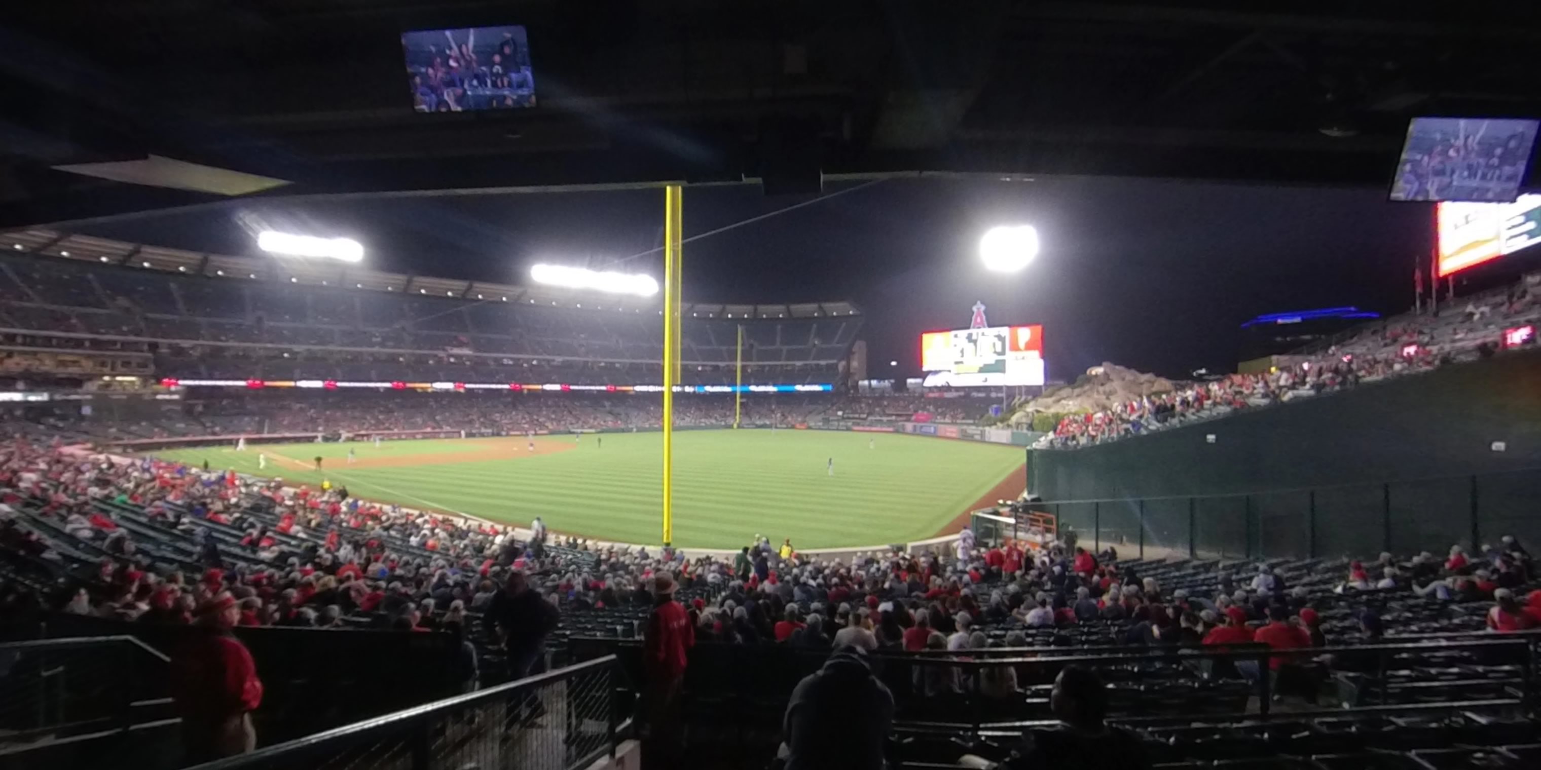 section 230 panoramic seat view  - angel stadium