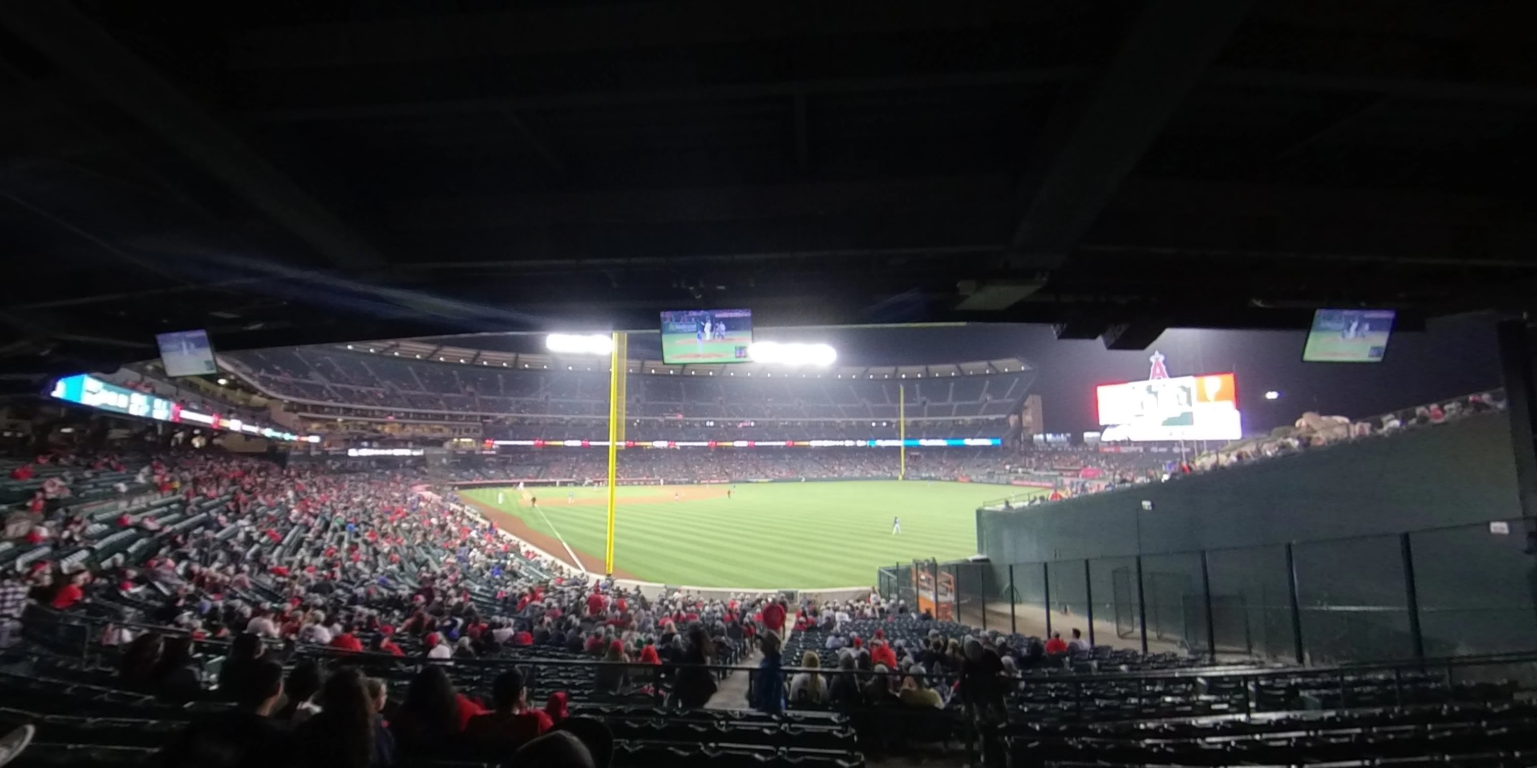 section 232 panoramic seat view  - angel stadium