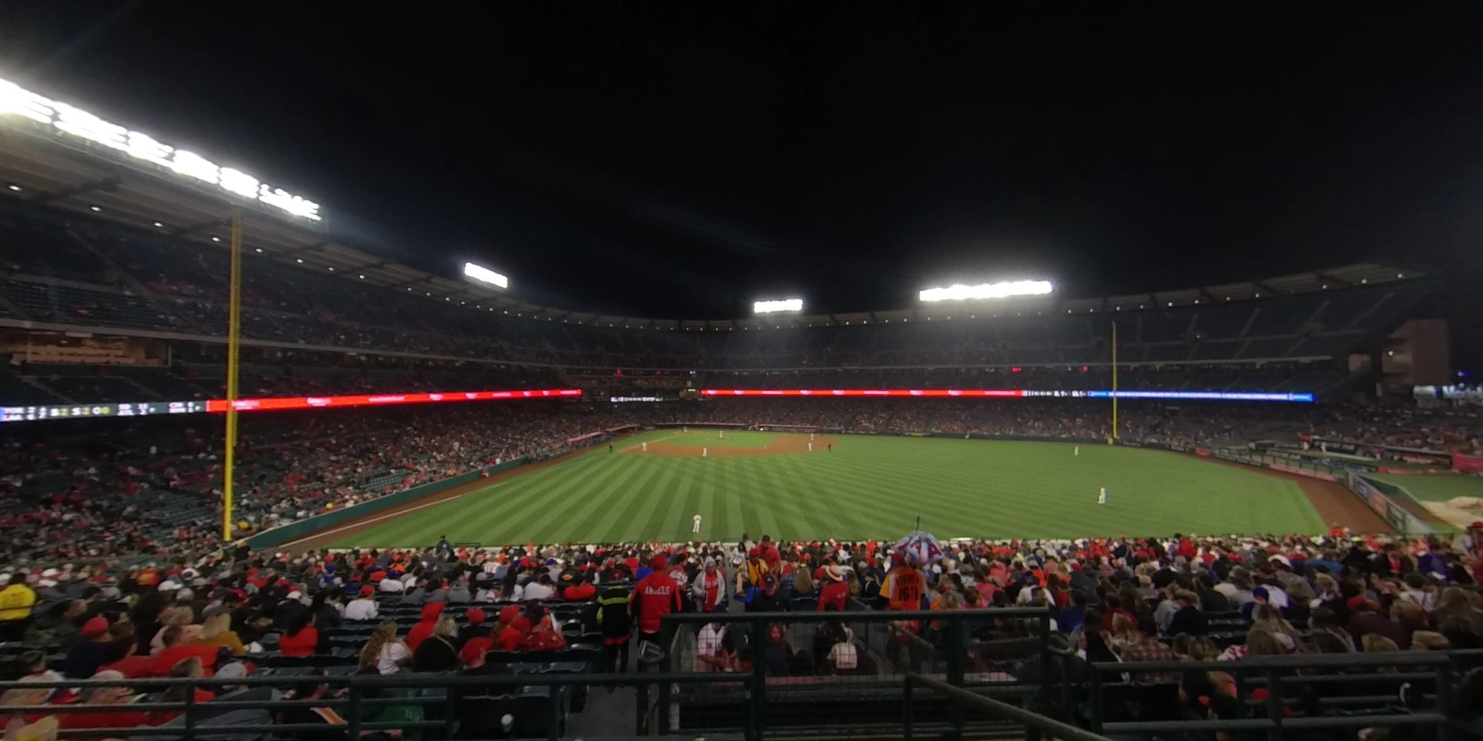 section 245 panoramic seat view  - angel stadium