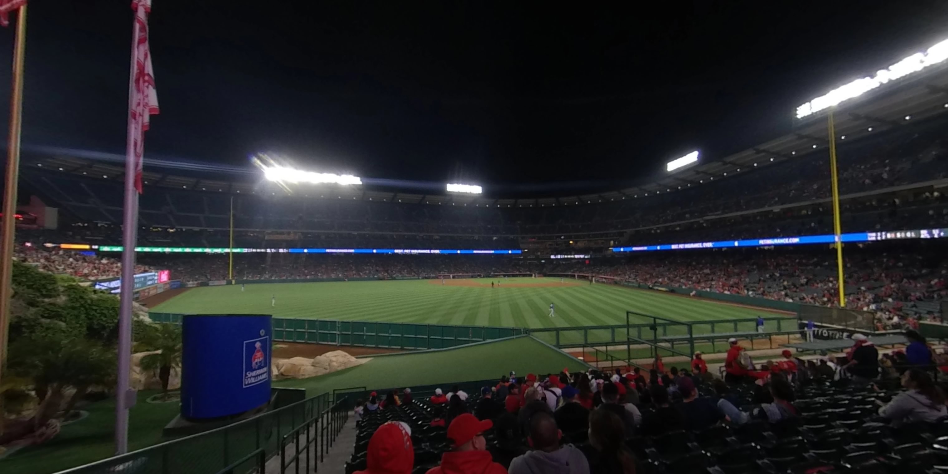 section 257 panoramic seat view  - angel stadium