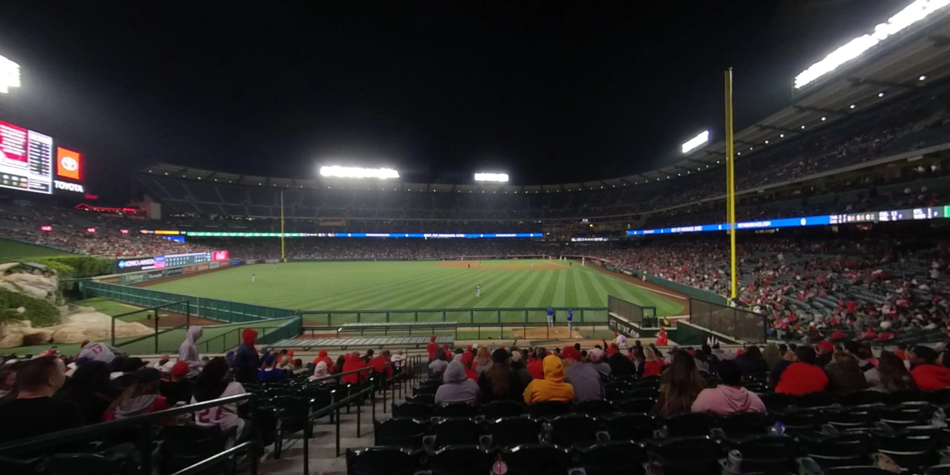 section 258 panoramic seat view  - angel stadium