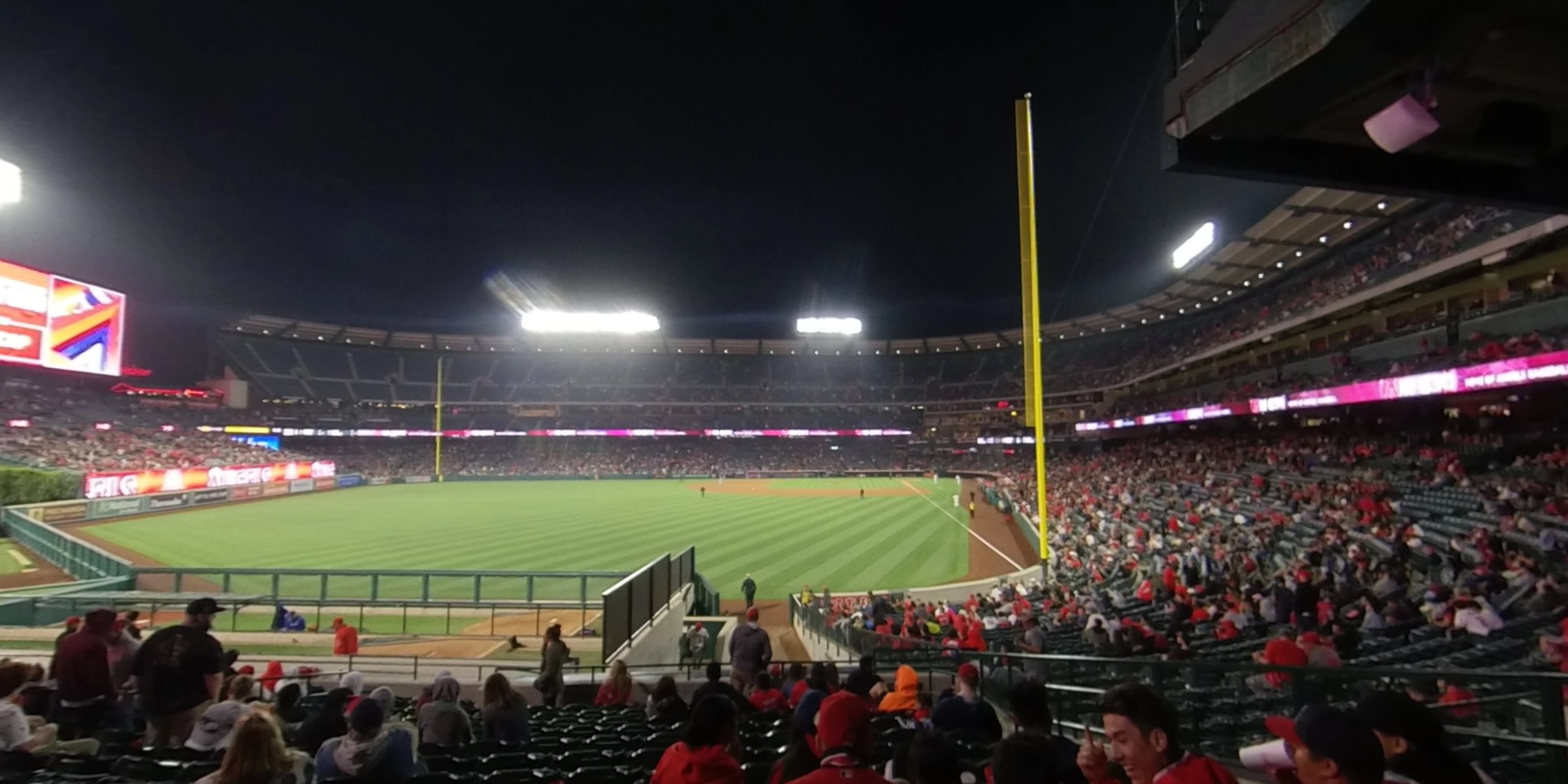 section 260 panoramic seat view  - angel stadium