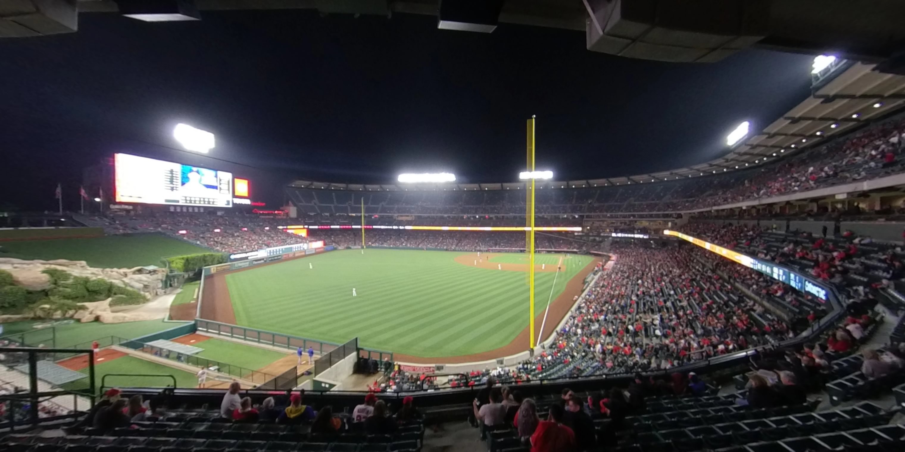section 301 panoramic seat view  - angel stadium