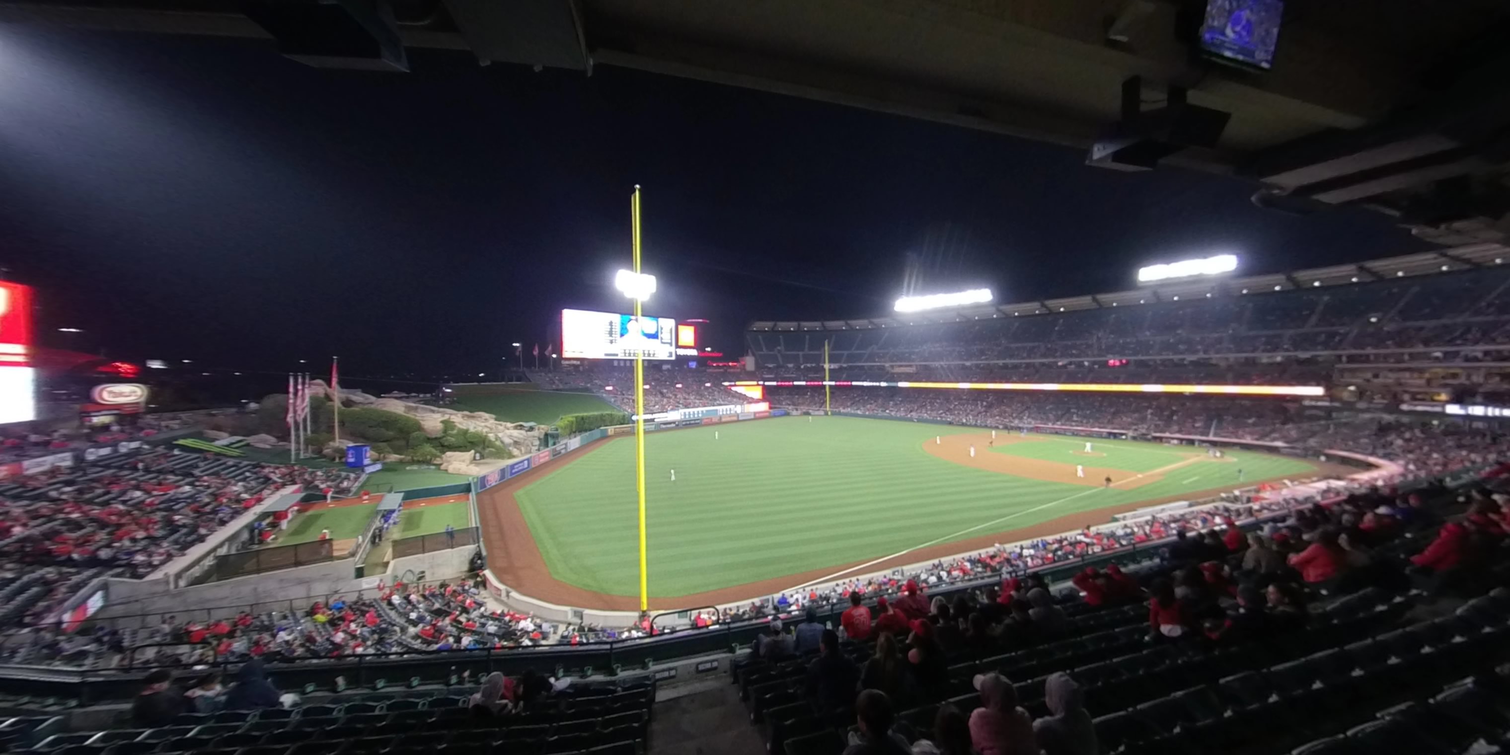 section 306 panoramic seat view  - angel stadium