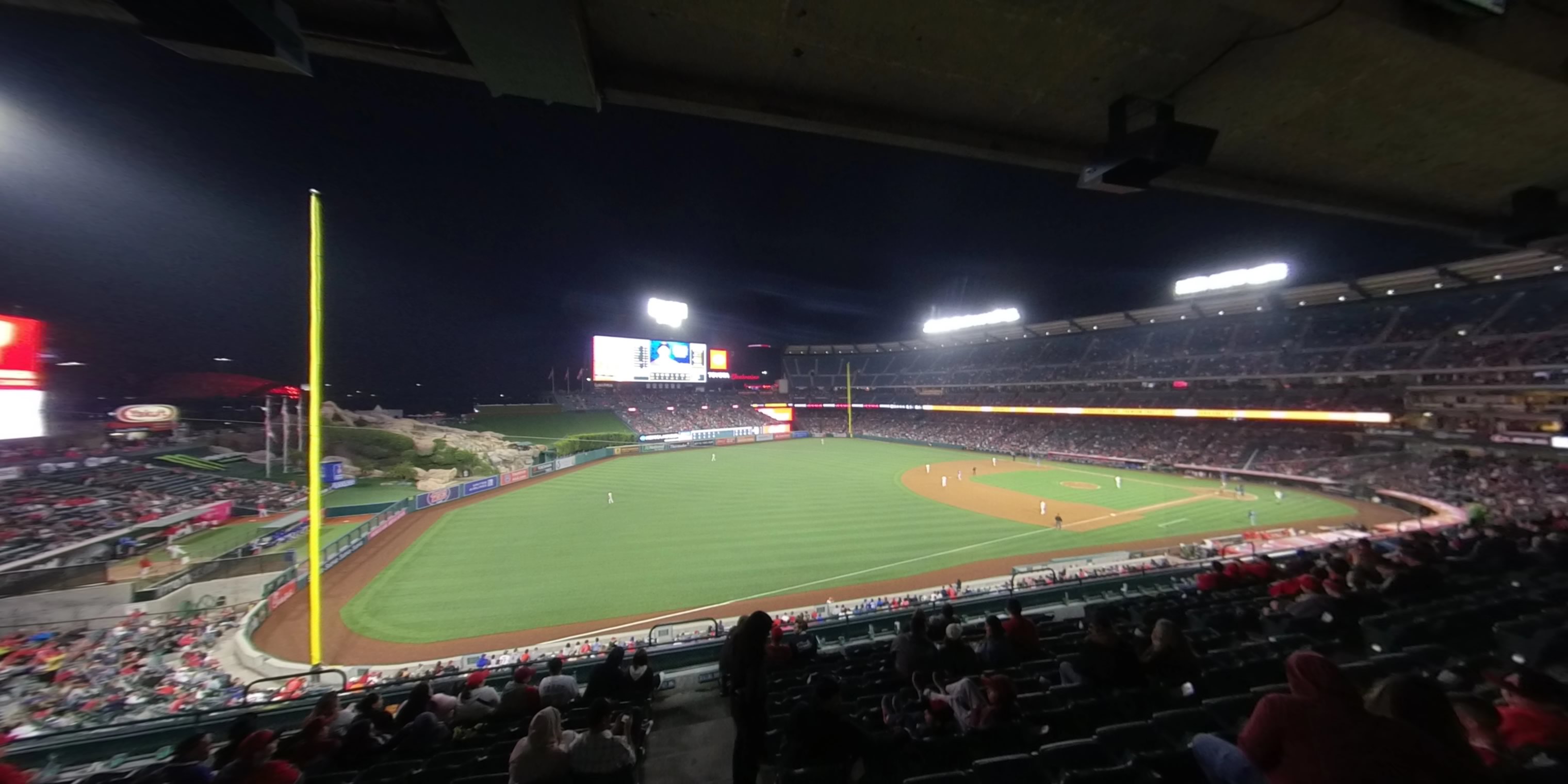 section 309 panoramic seat view  - angel stadium