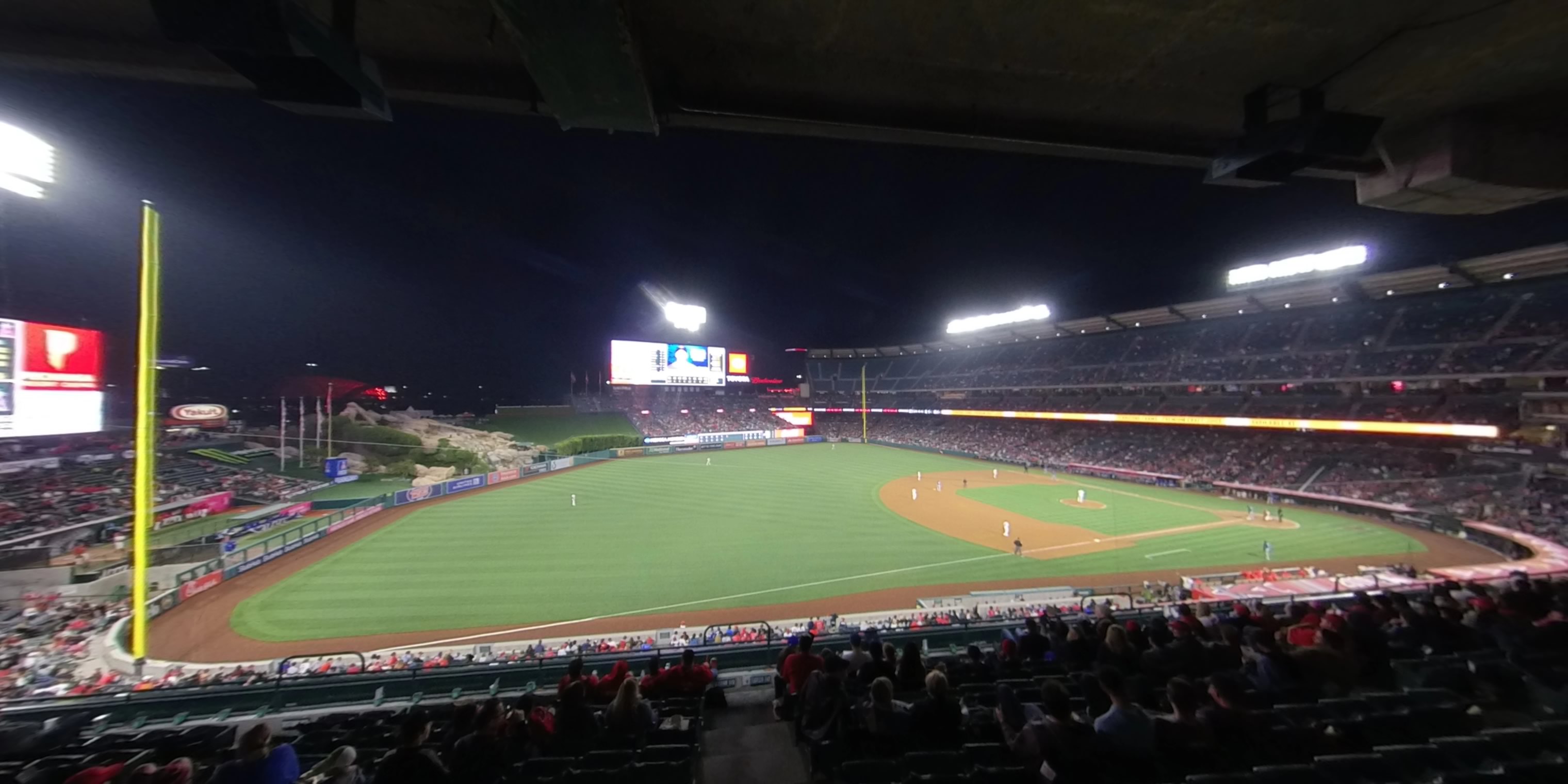 section 312 panoramic seat view  - angel stadium