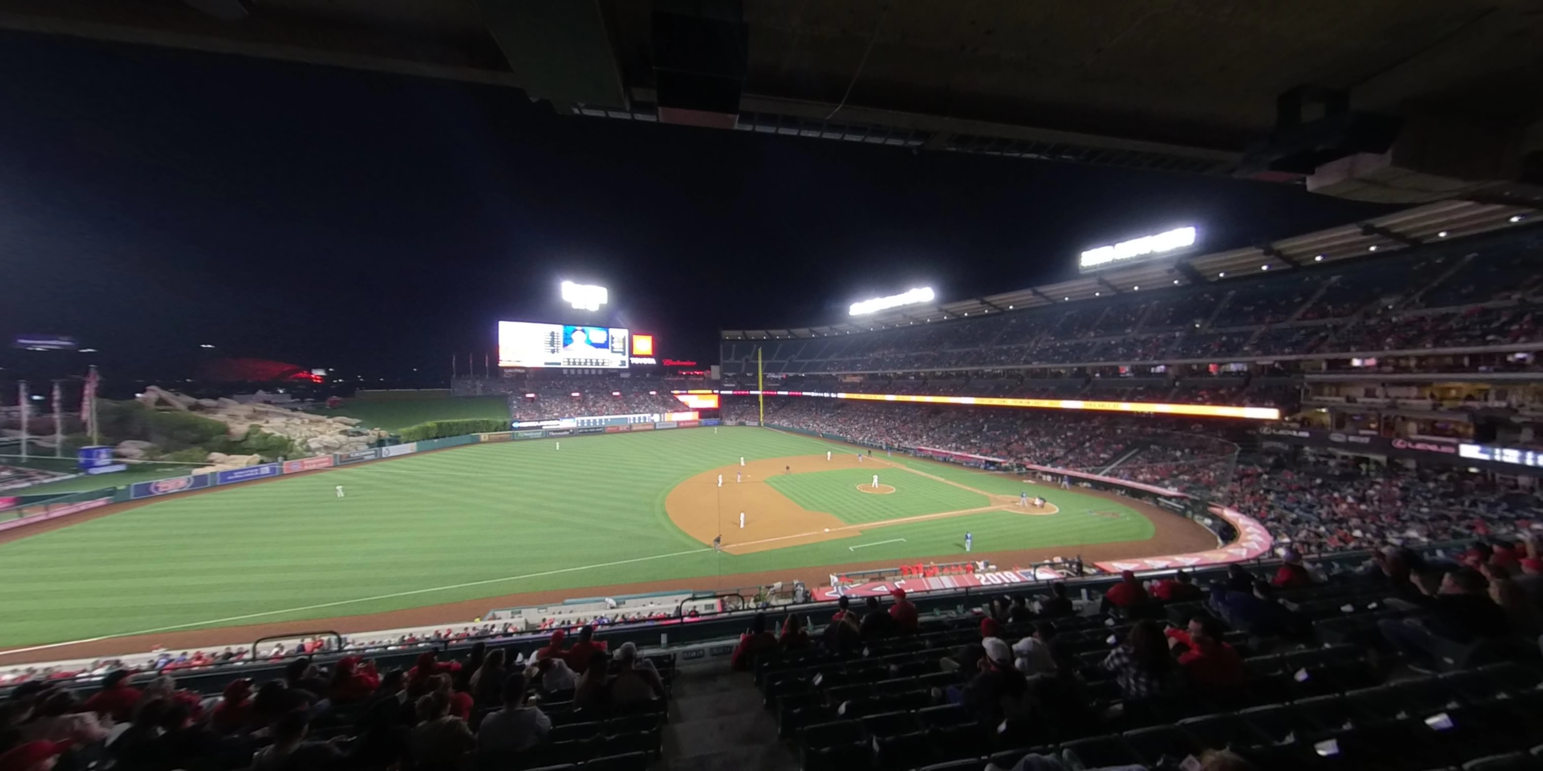 section 315 panoramic seat view  - angel stadium