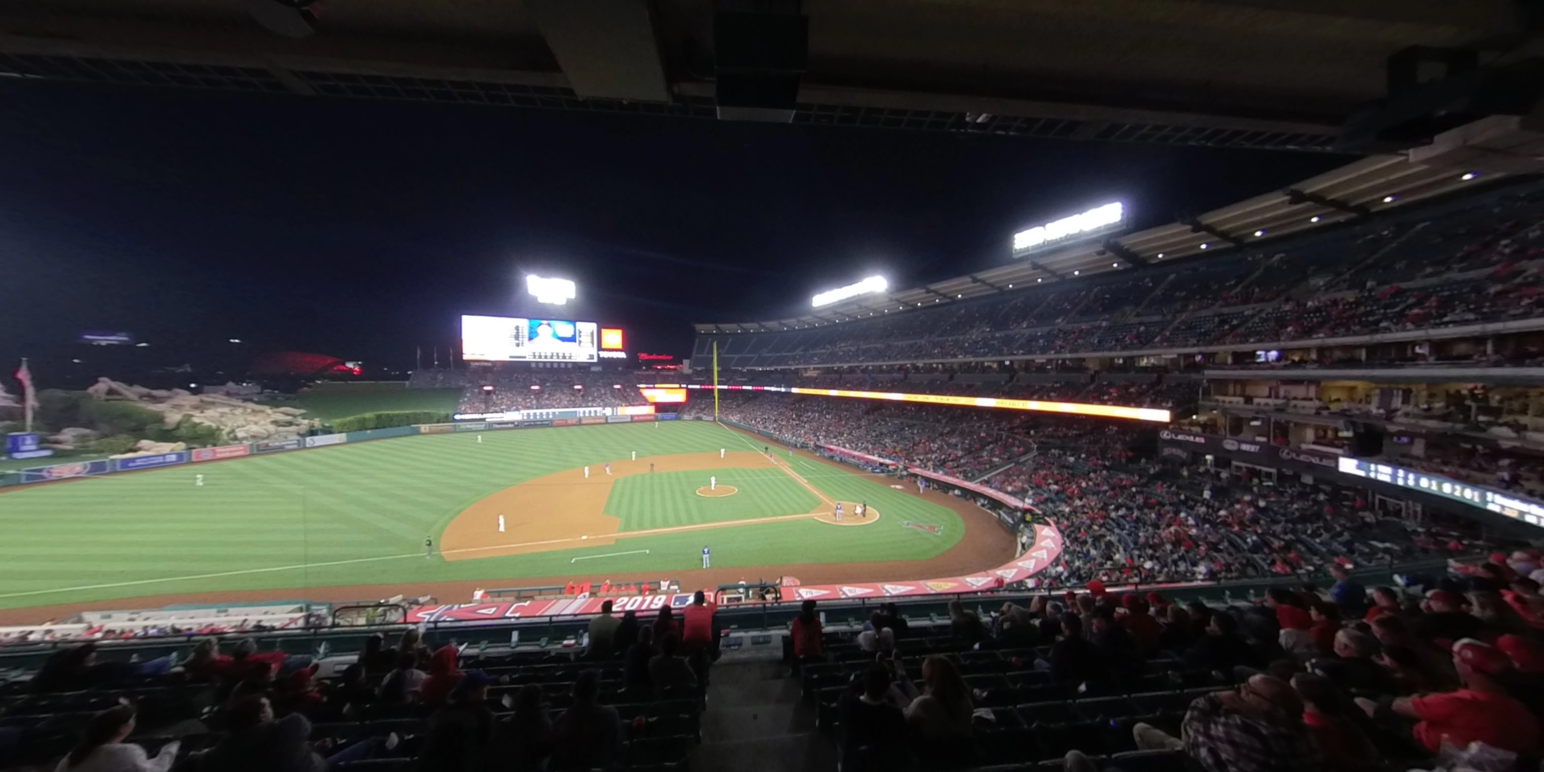 section 318 panoramic seat view  - angel stadium