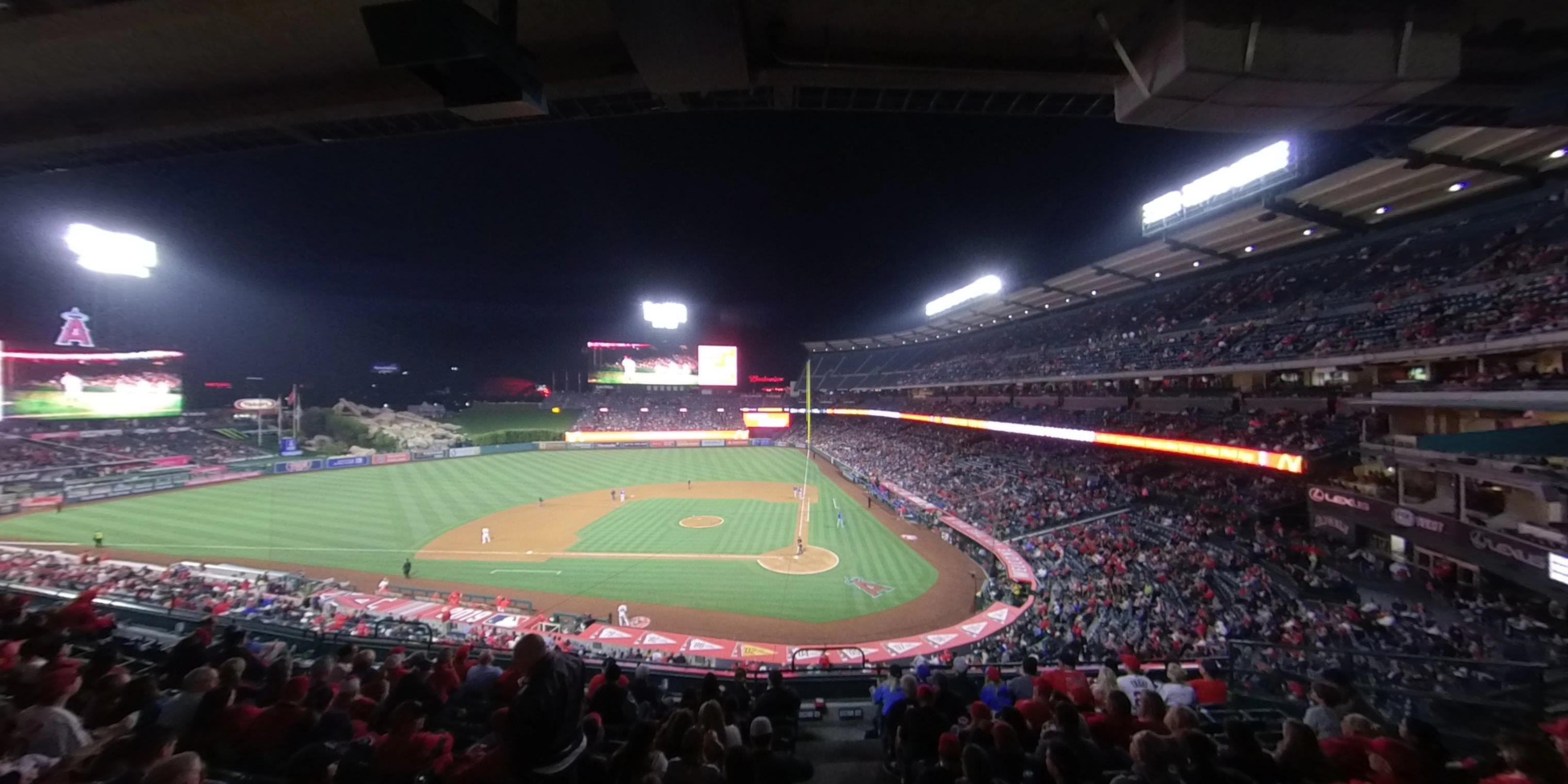 section 321 panoramic seat view  - angel stadium