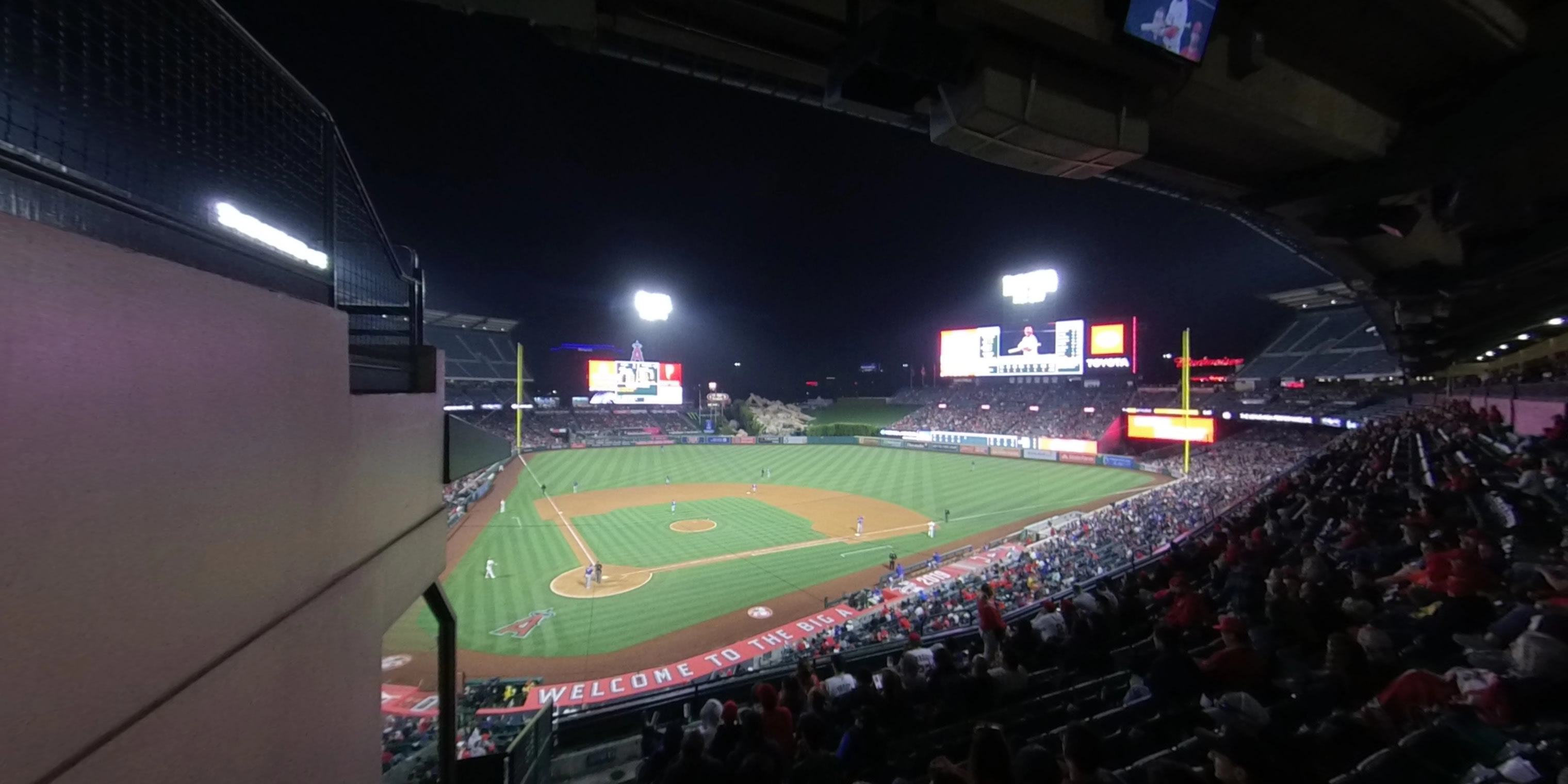 section 330 panoramic seat view  - angel stadium