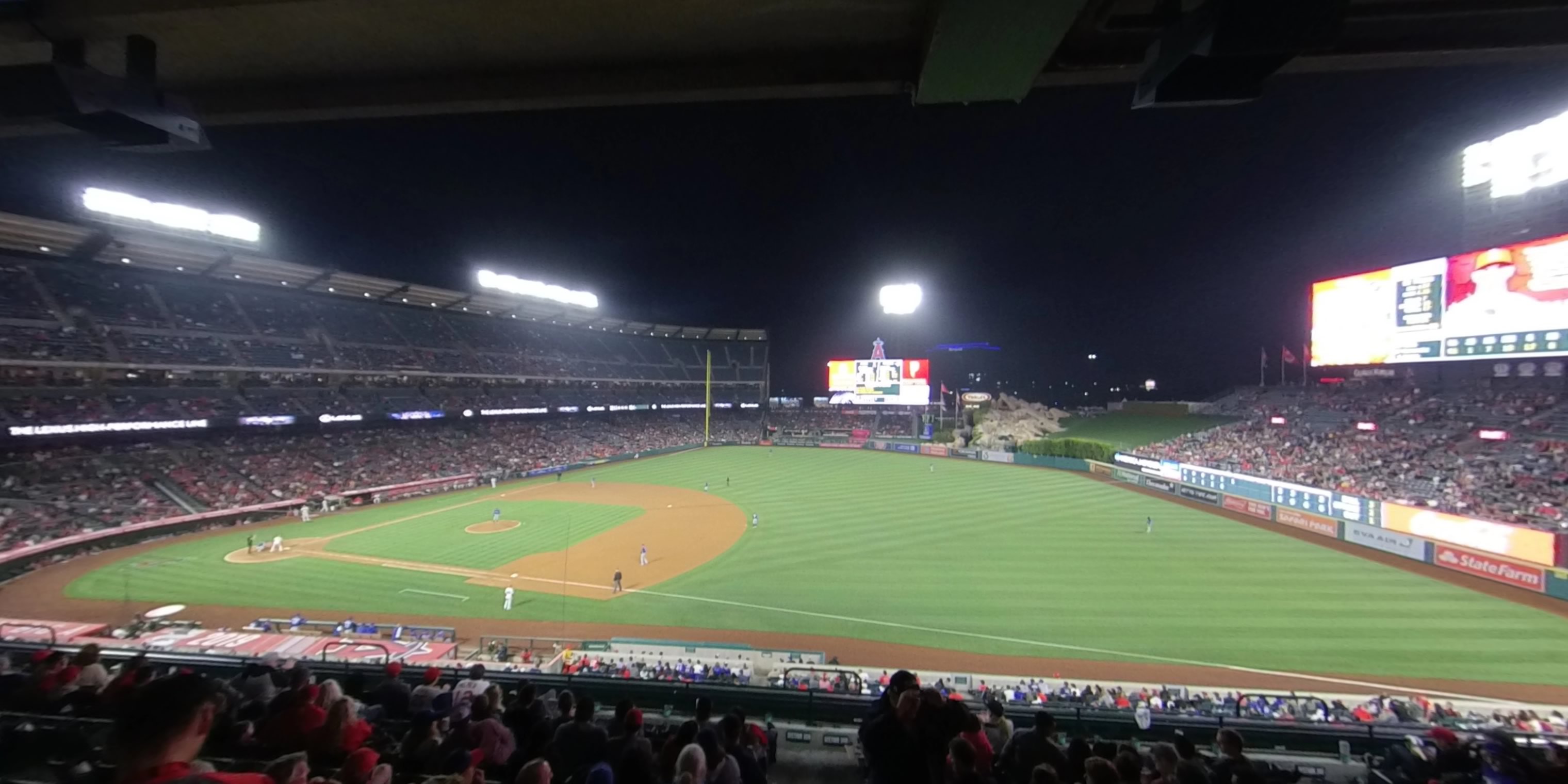 section 337 panoramic seat view  - angel stadium