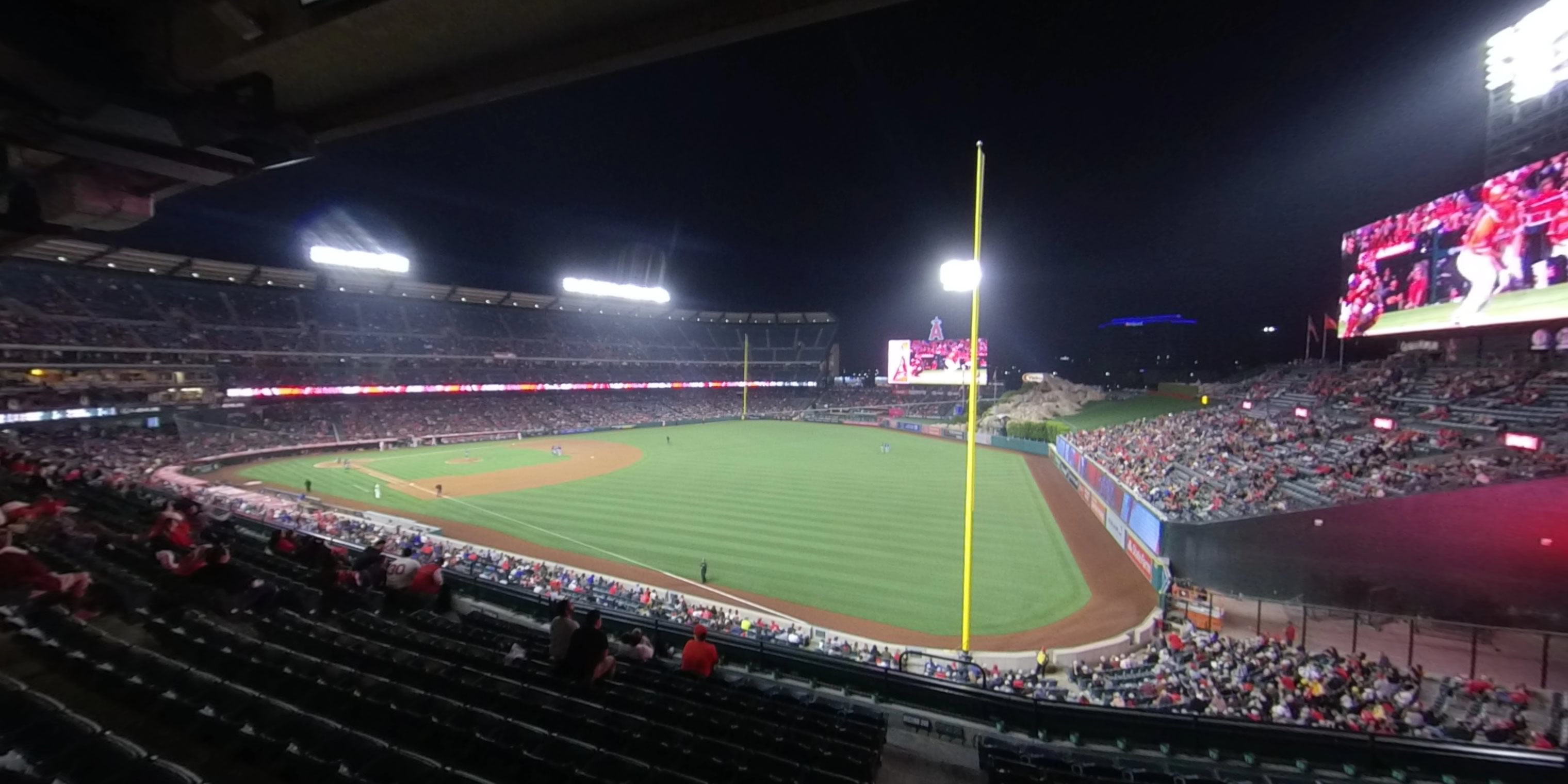 section 343 panoramic seat view  - angel stadium