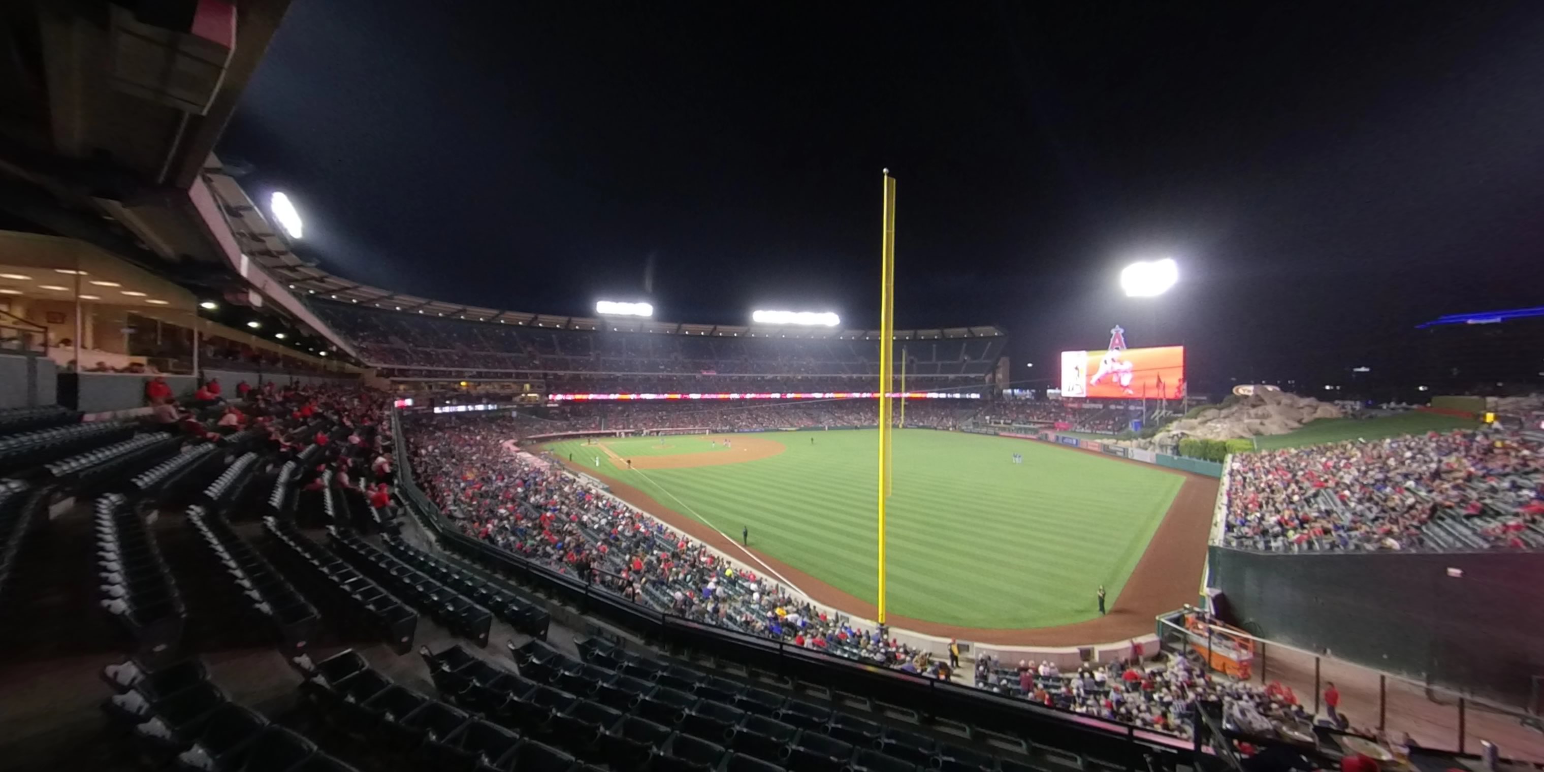 section 346 panoramic seat view  - angel stadium