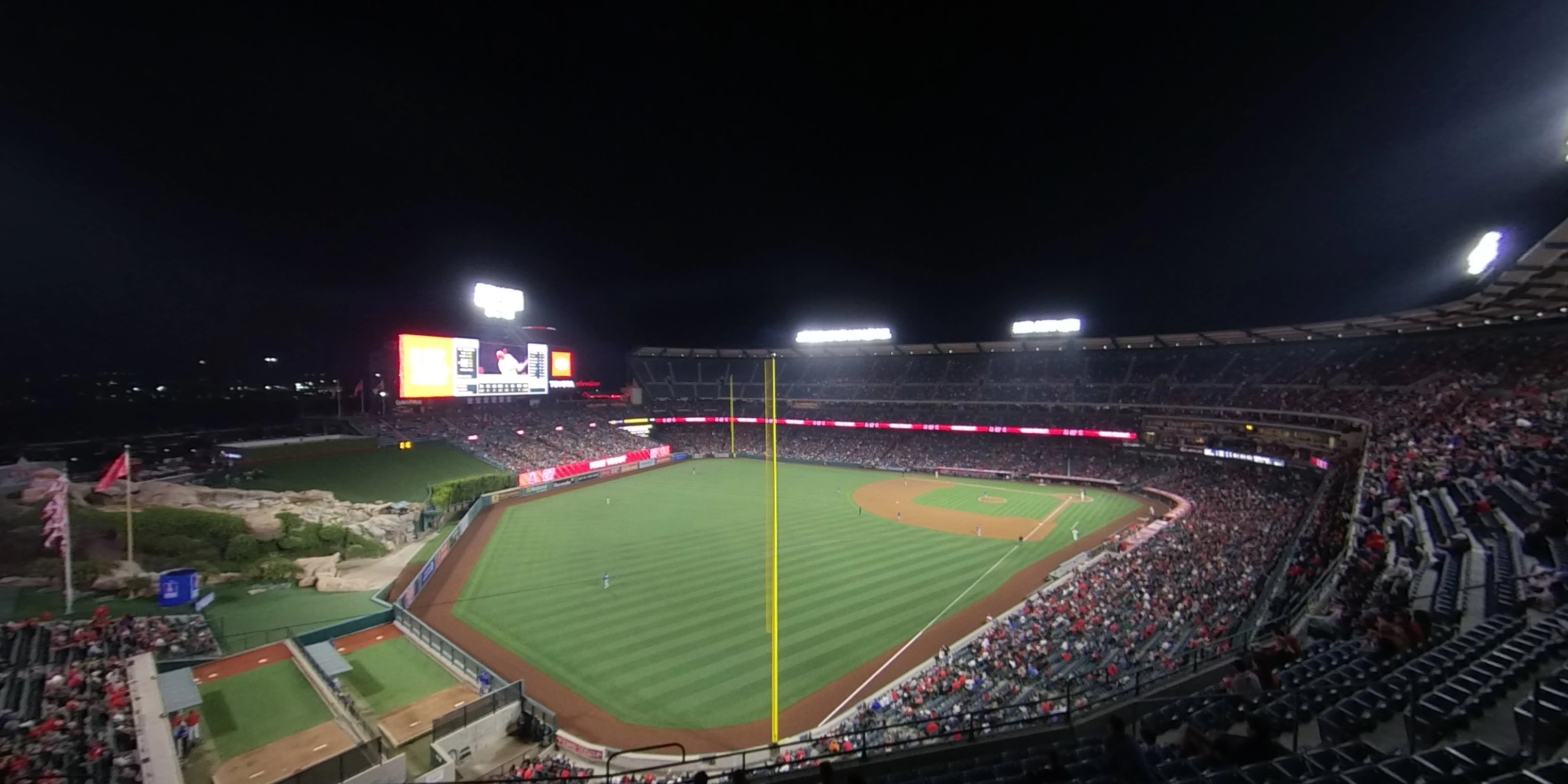 section 403 panoramic seat view  - angel stadium