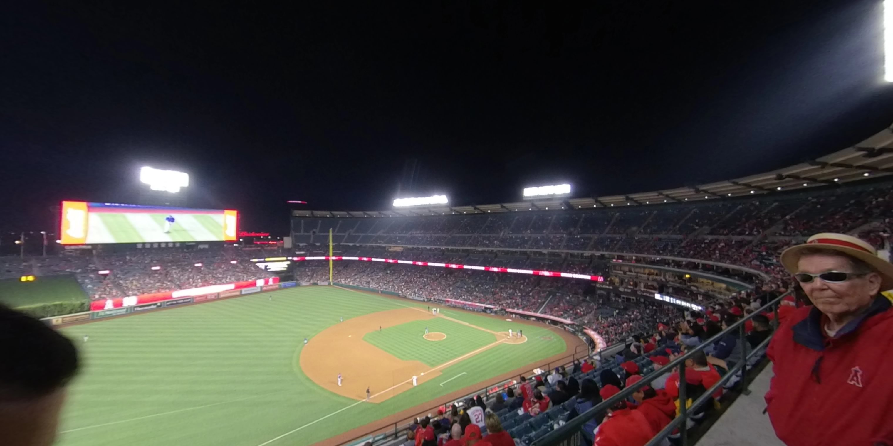 section 409 panoramic seat view  - angel stadium