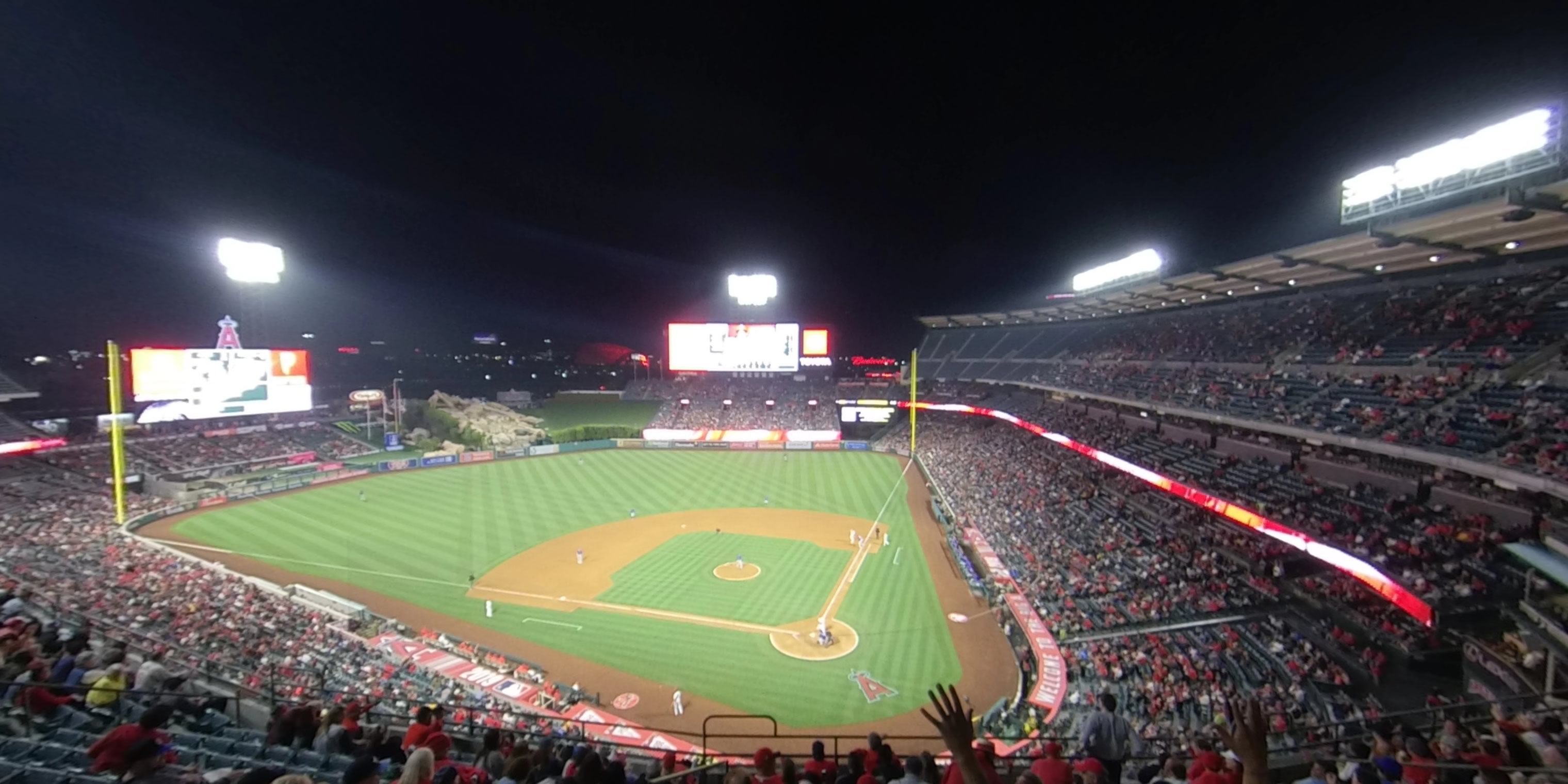 section 415 panoramic seat view  - angel stadium
