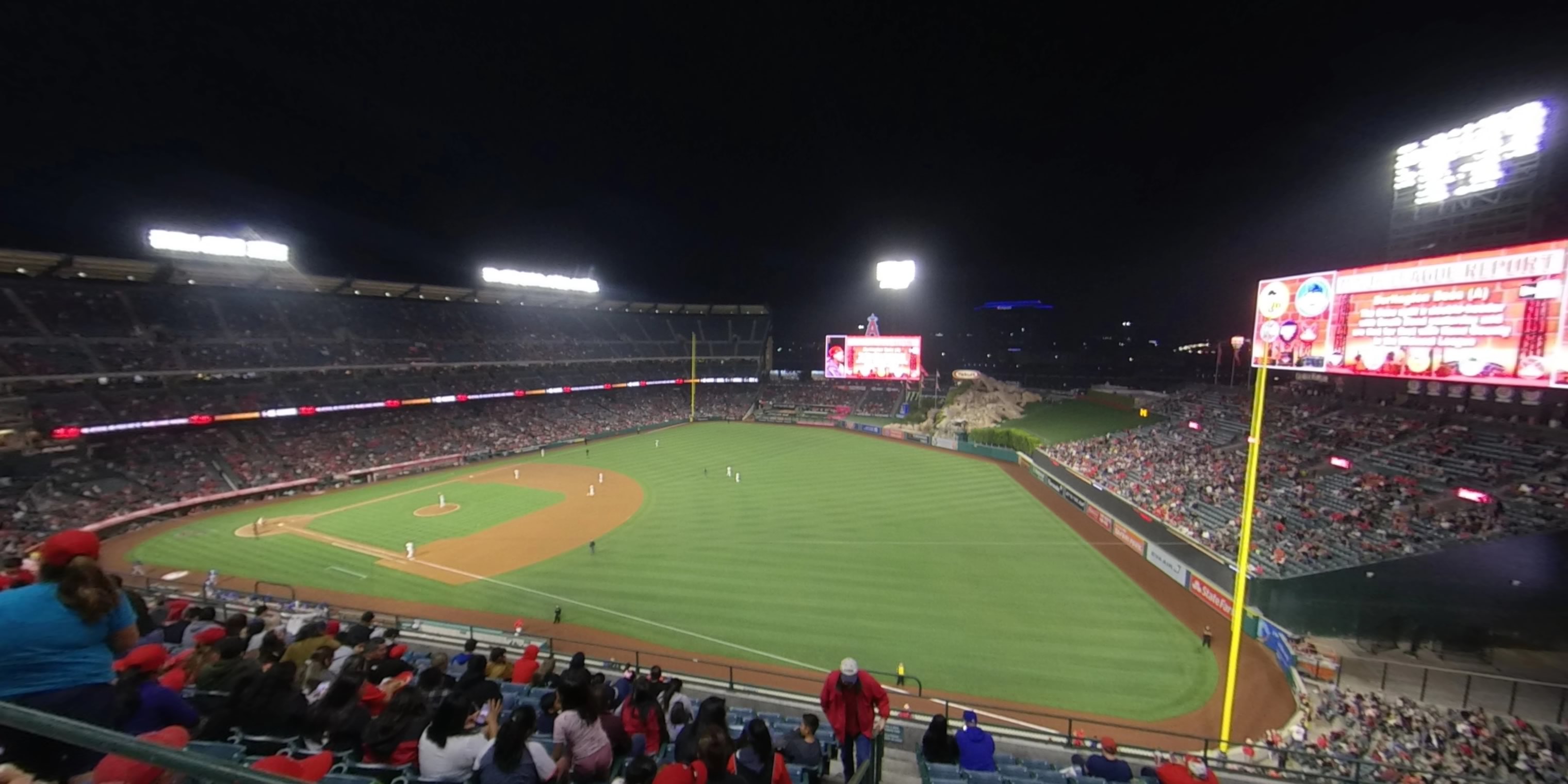 section 429 panoramic seat view  - angel stadium