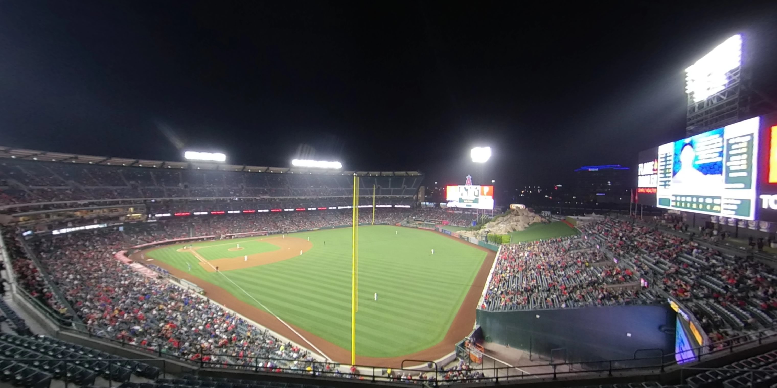 section 433 panoramic seat view  - angel stadium