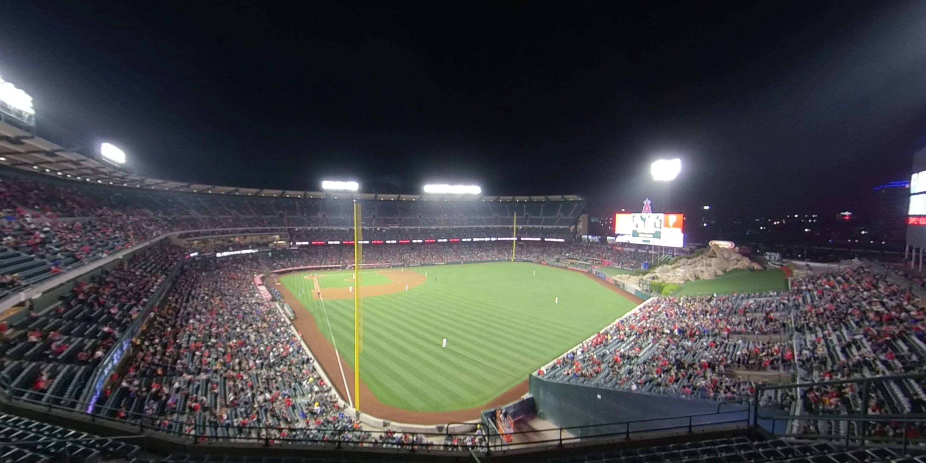 section 435 panoramic seat view  - angel stadium