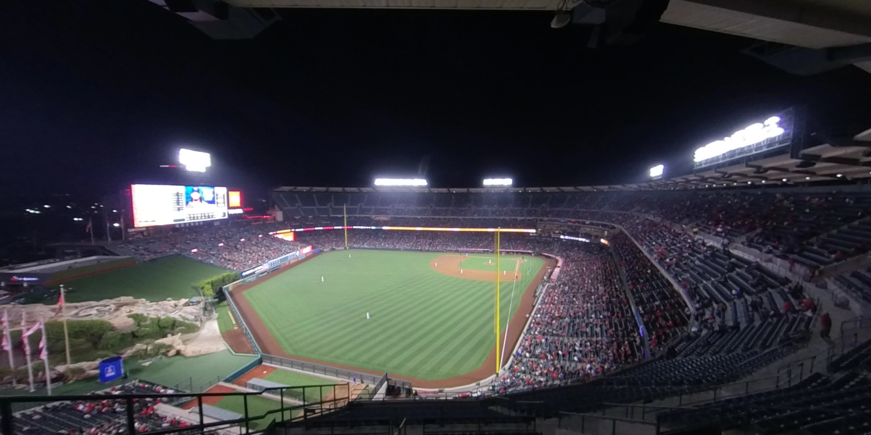 section 501 panoramic seat view  - angel stadium