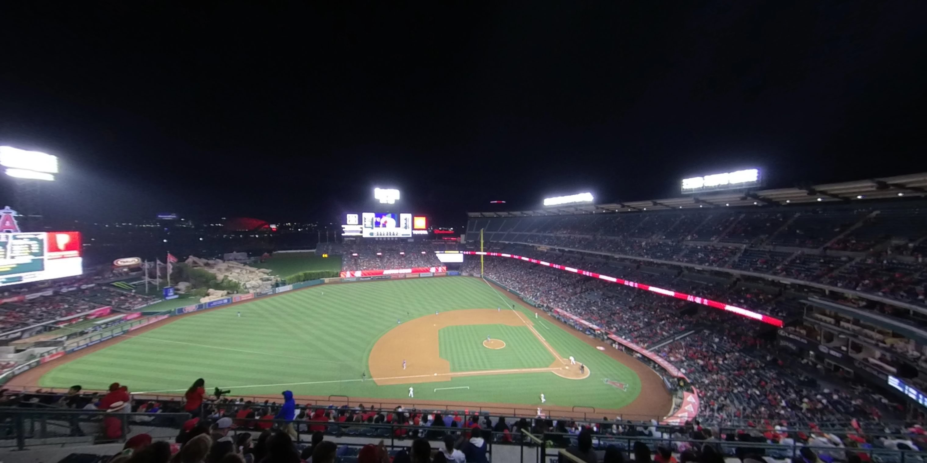 section 513 panoramic seat view  - angel stadium