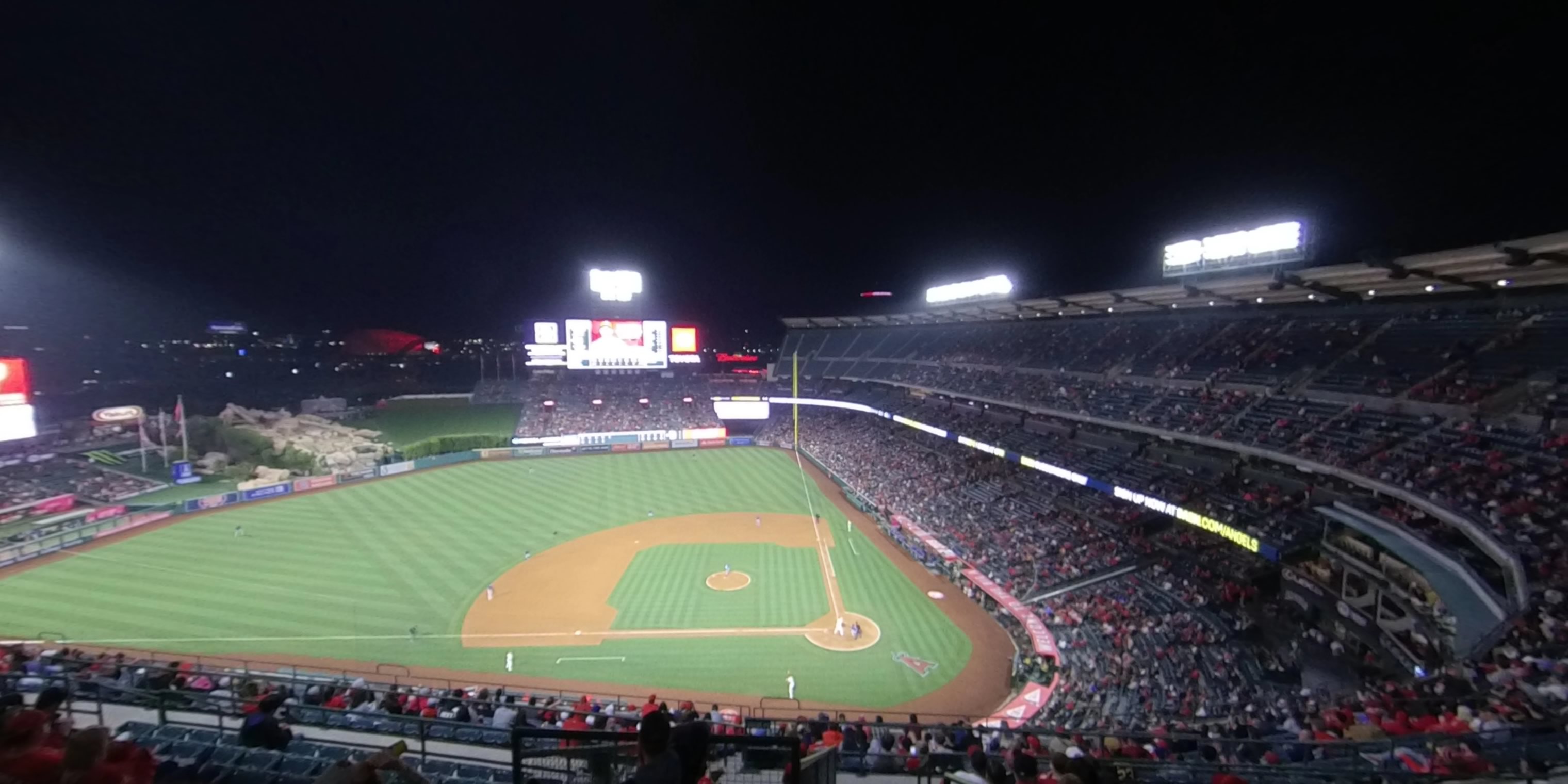 section 515 panoramic seat view  - angel stadium