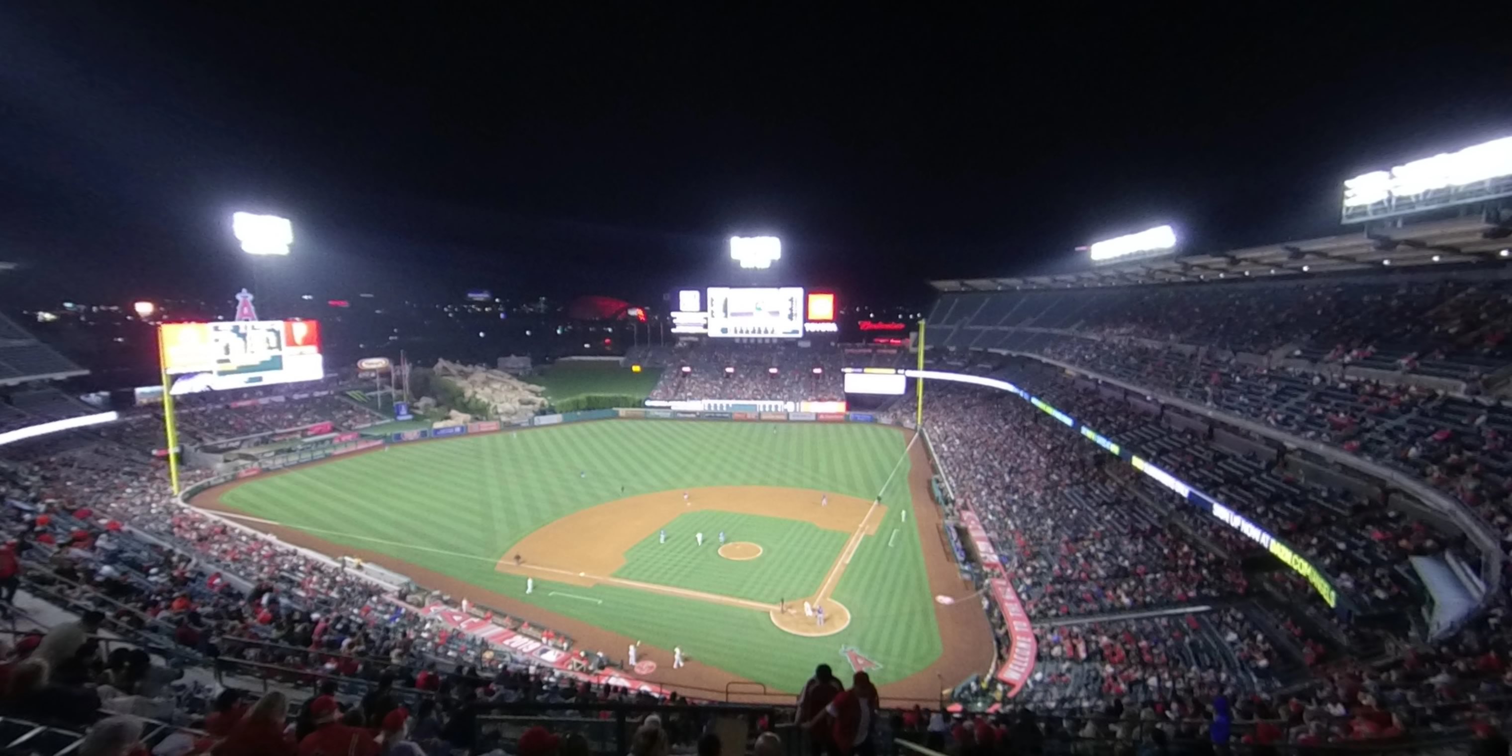 section 517 panoramic seat view  - angel stadium