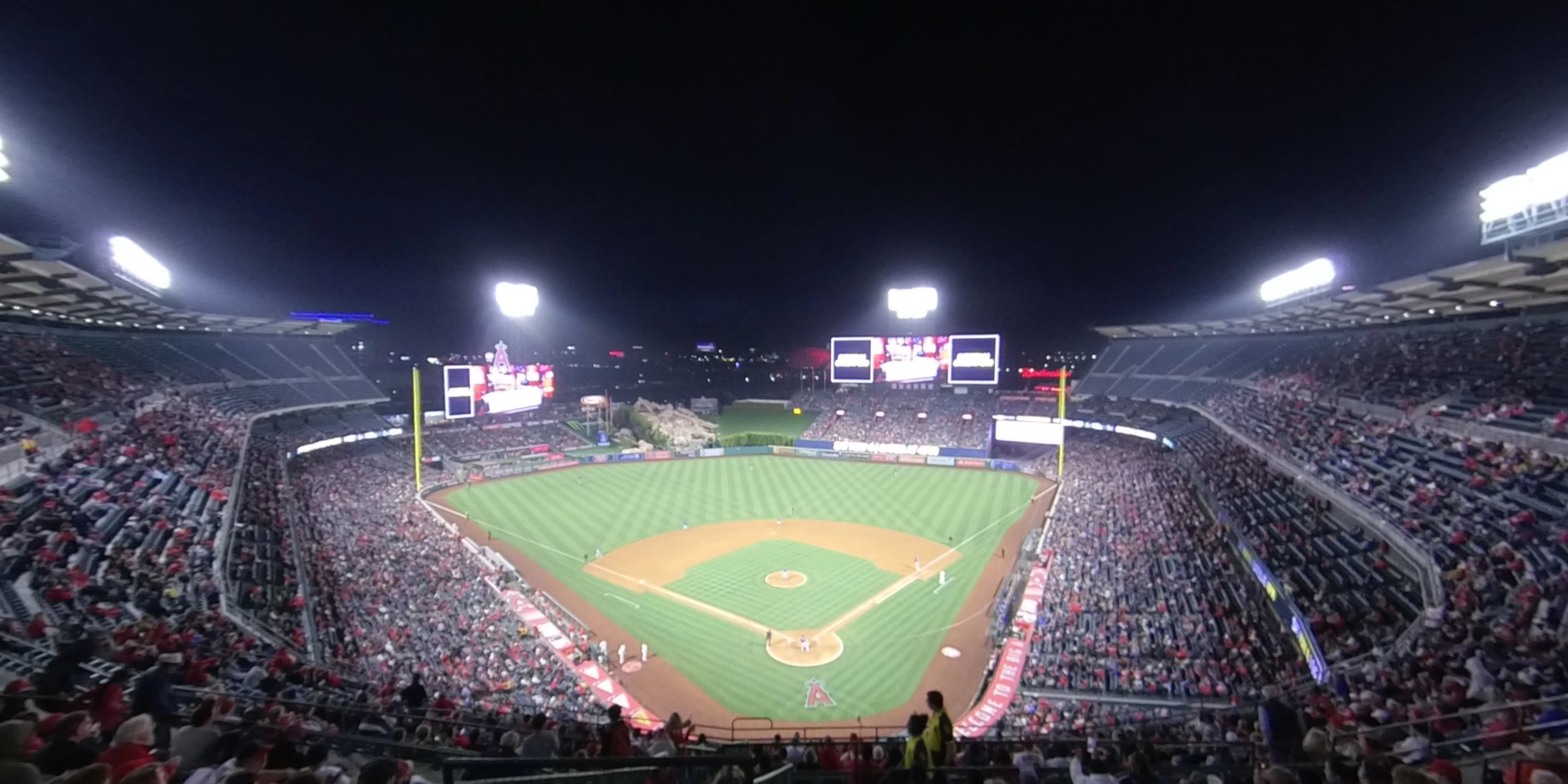 section 519 panoramic seat view  - angel stadium