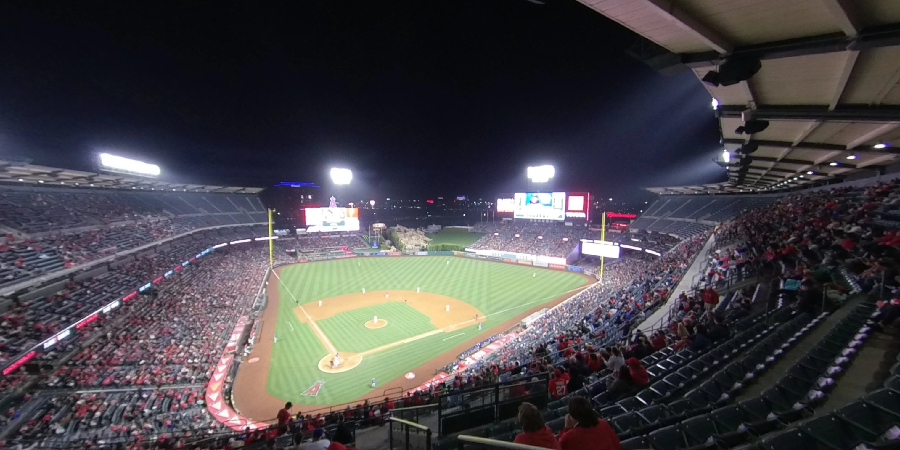 section 523 panoramic seat view  - angel stadium