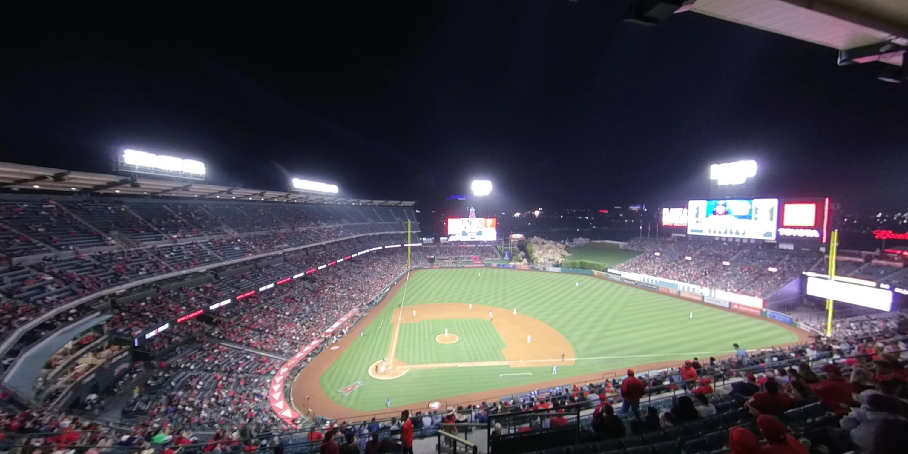 section 525 panoramic seat view  - angel stadium