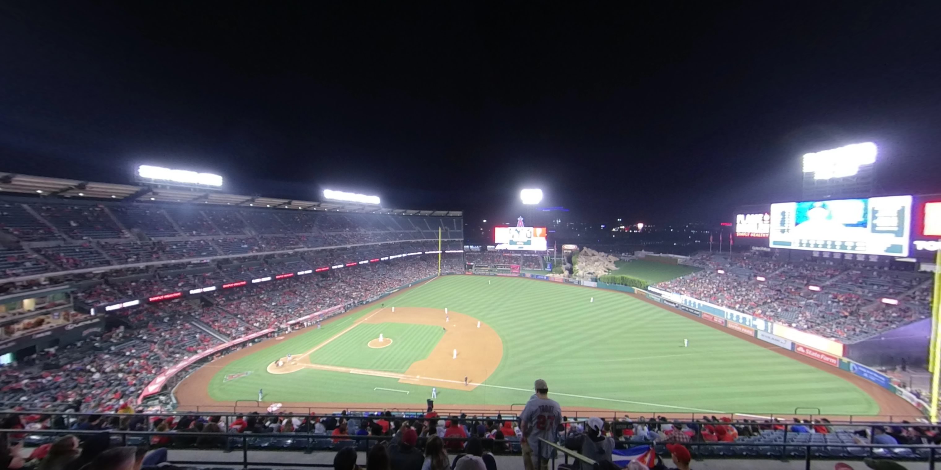 section 529 panoramic seat view  - angel stadium