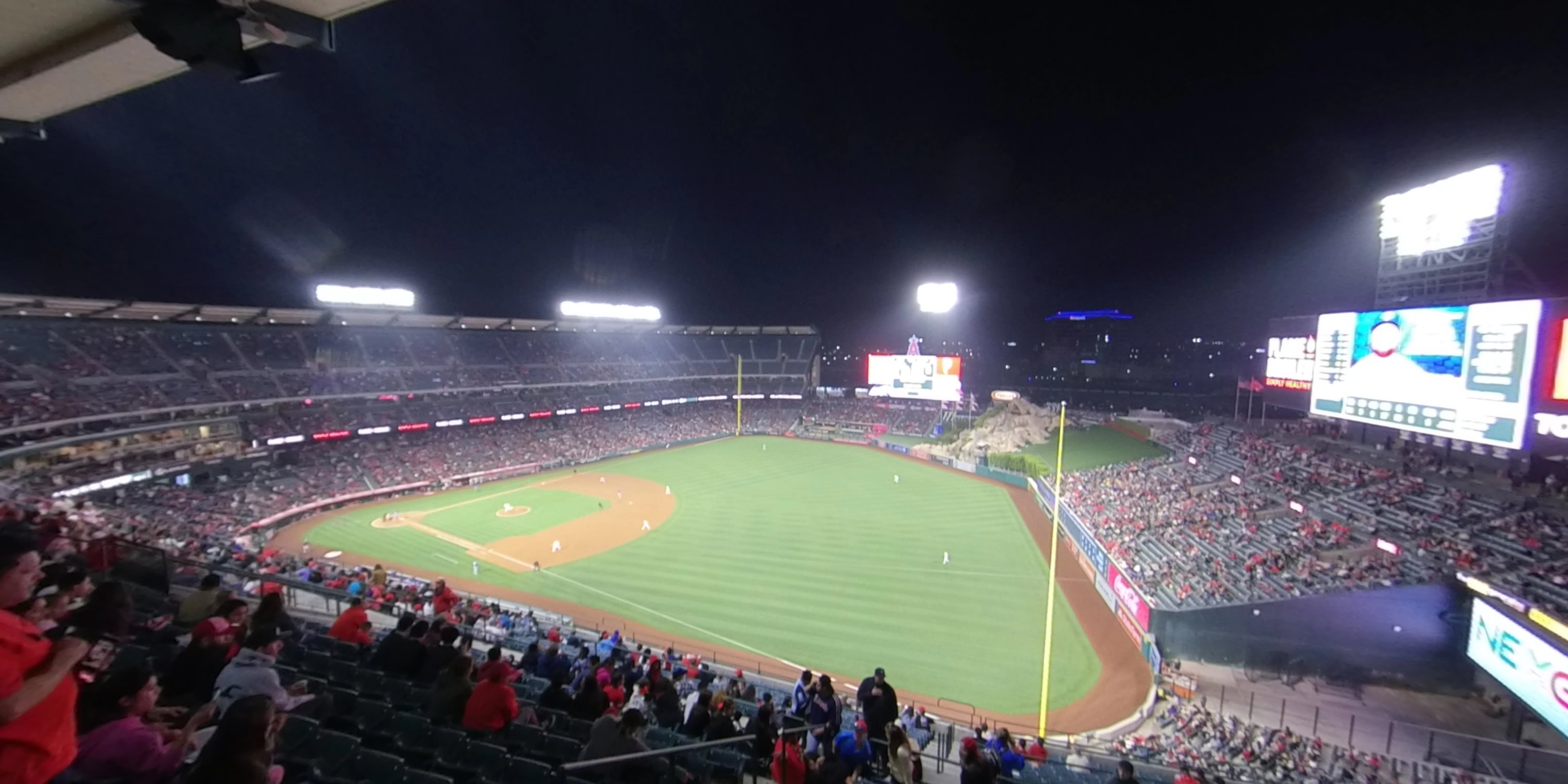 section 533 panoramic seat view  - angel stadium